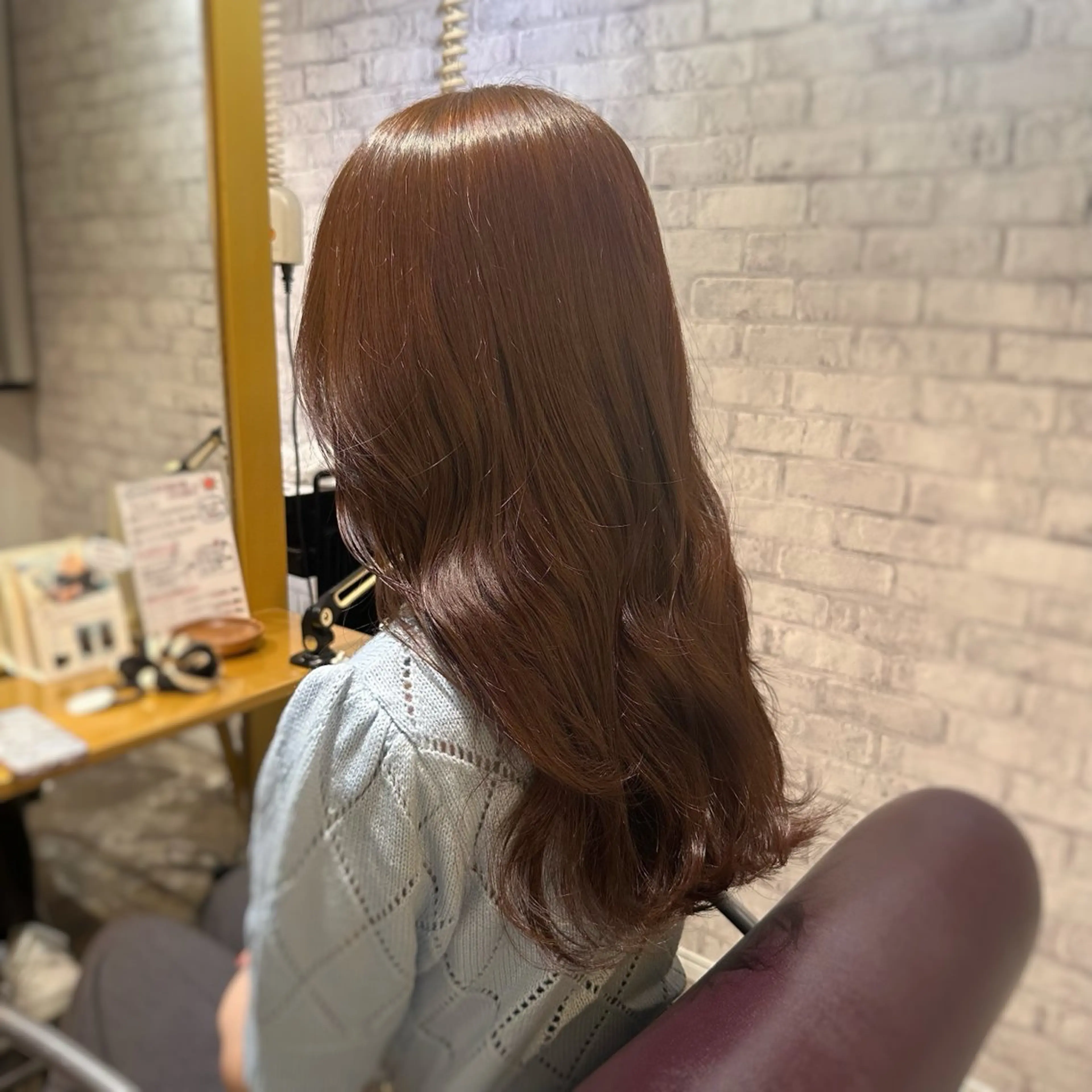 ロング カラー ベージュカラー ショコラベージュ 艶カラー/縮毛矯正‎ 💛Sakiのヘアスタイル