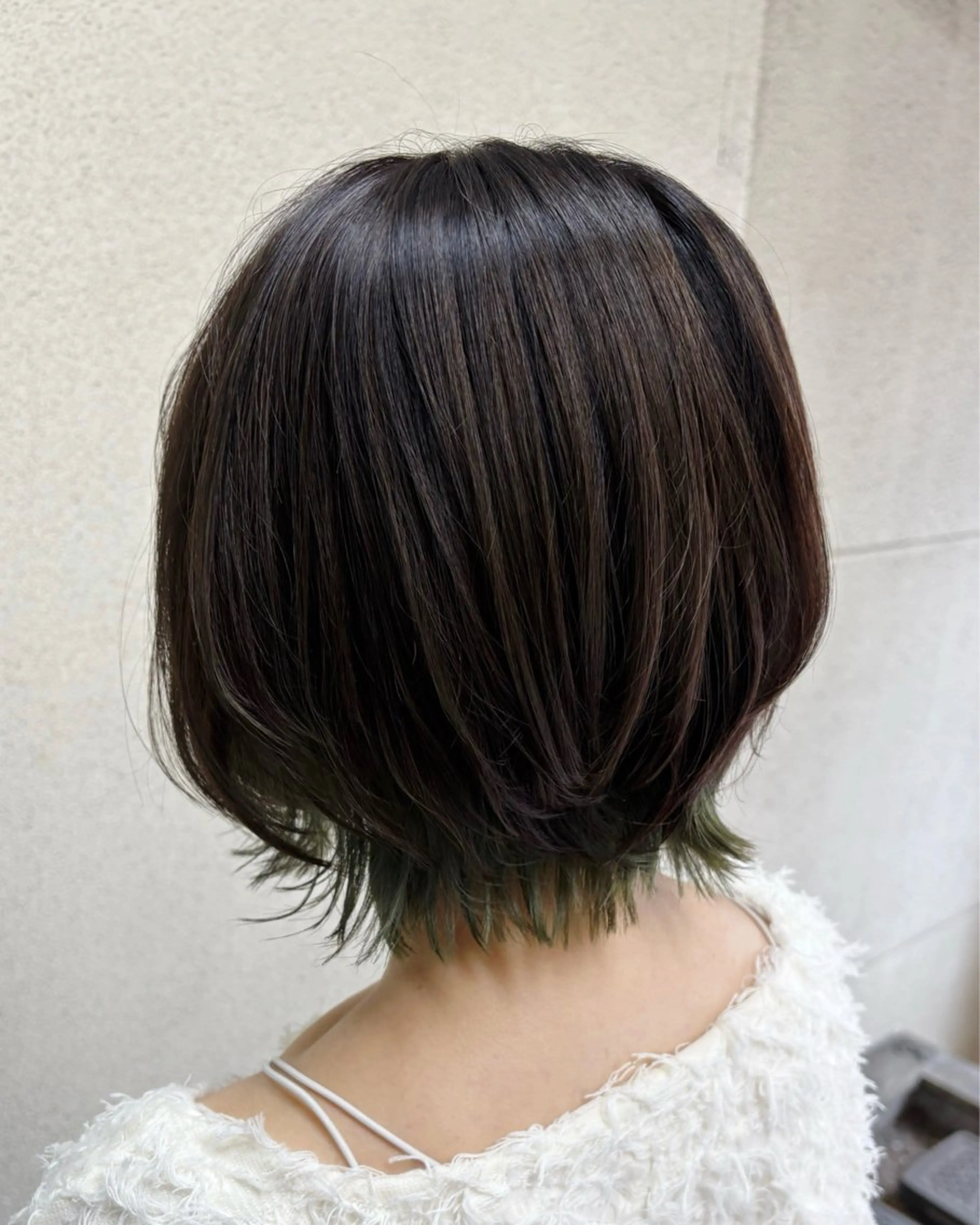 カラー アッシュ アッシュブラウン ブラウンカラー インナーカラー ボブ 高橋 佑のヘアスタイル