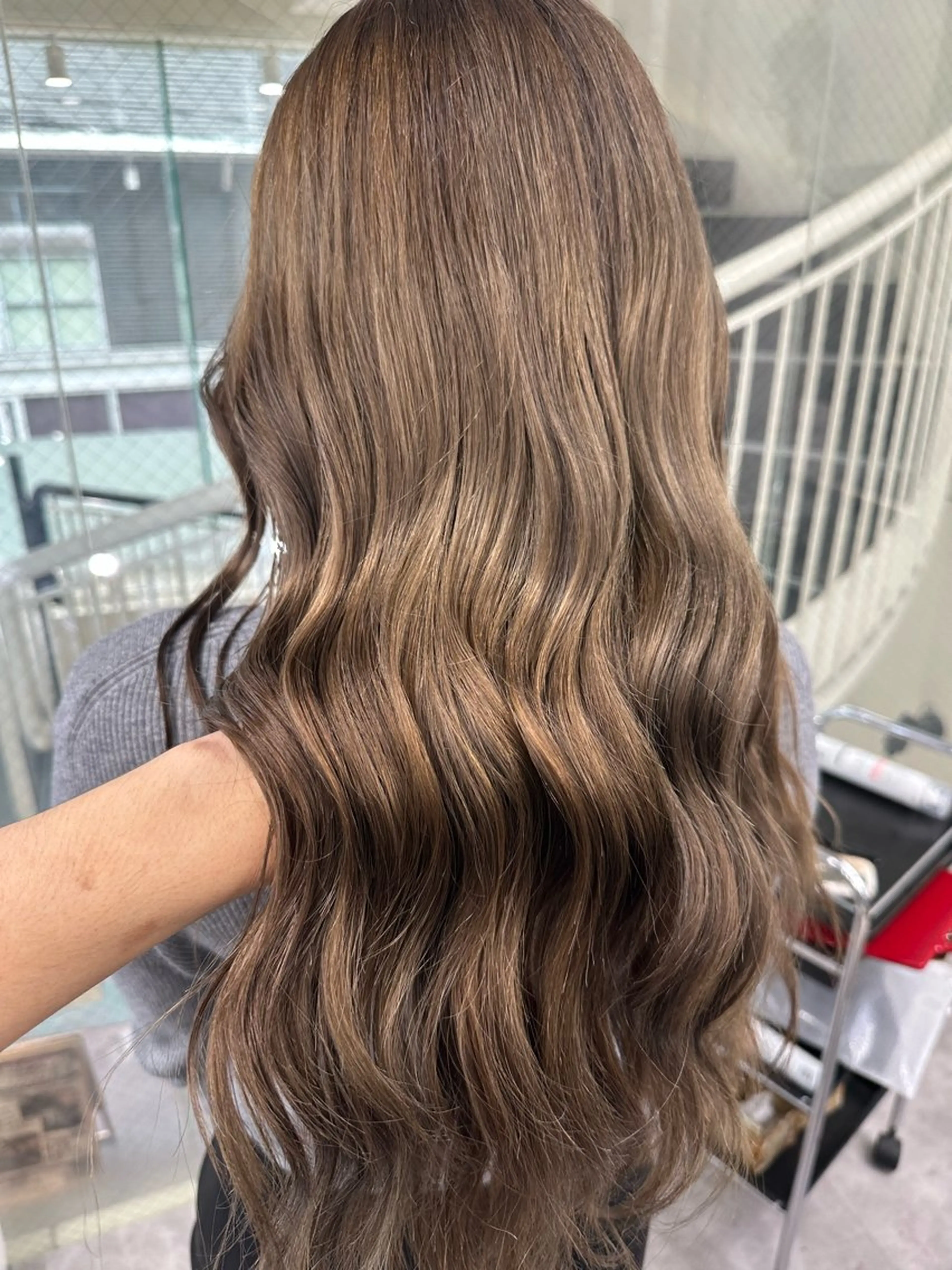 ロング カラー ヘアアレンジ カット ヘアカラー トリートメント 久米 治仁のヘアスタイル