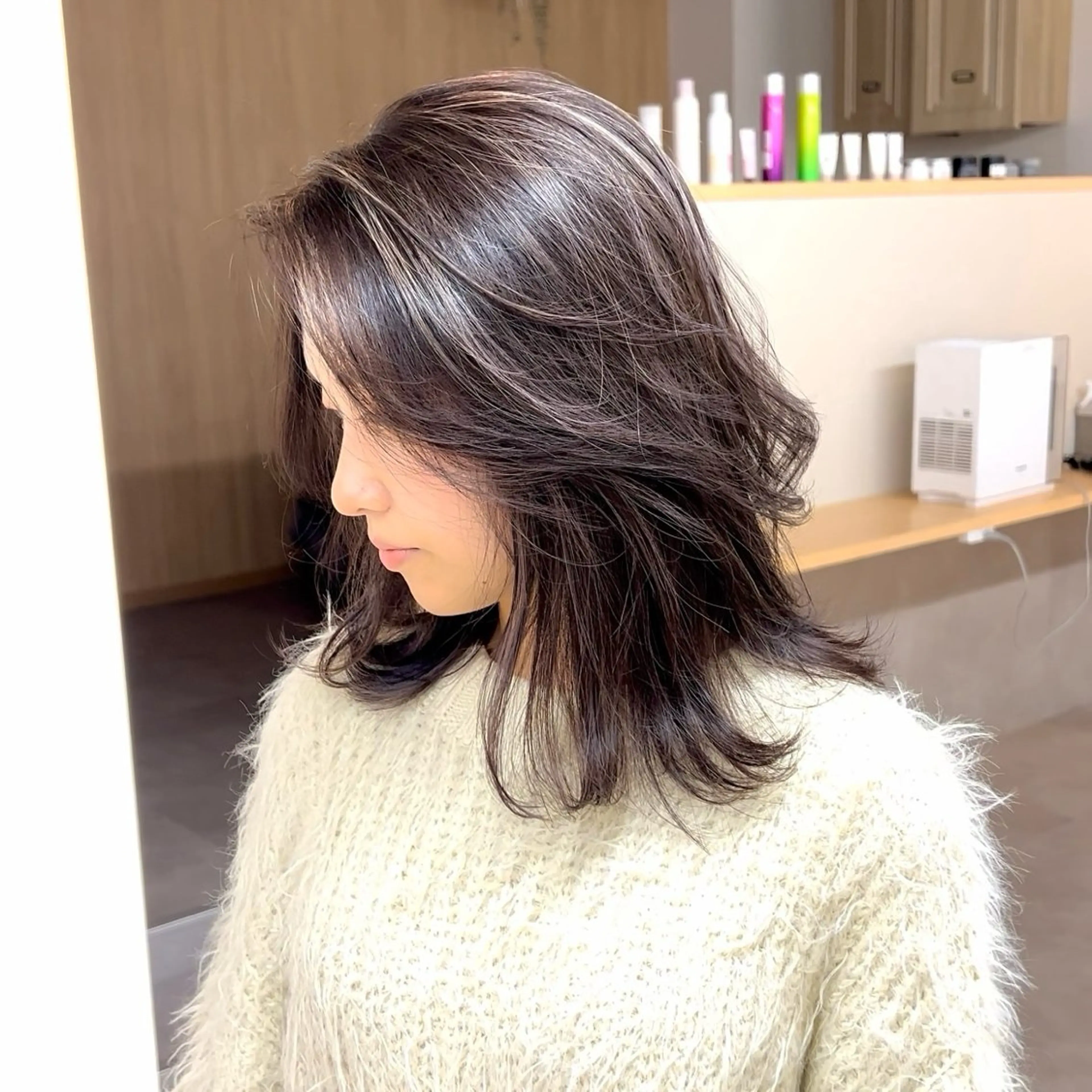 ミディアム カラー ボブ/韓国ボブ/ブリ ーチ/鈴木康平のヘアスタイル