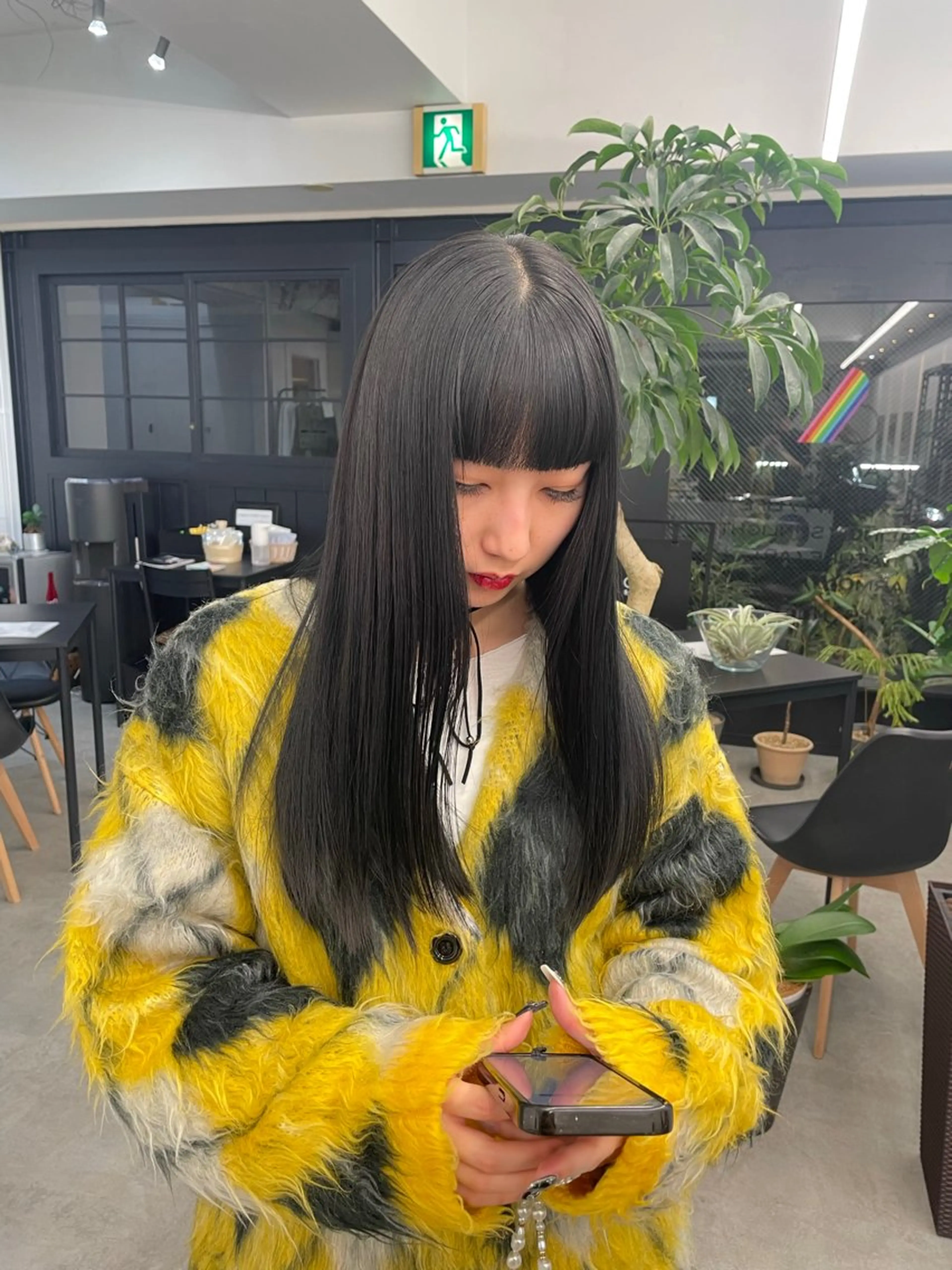 セミロング カラー 透明感カラー ダークグレー 髪質改善 トリートメント ⚡️学芸大学 川上拓真⚡️のヘアスタイル