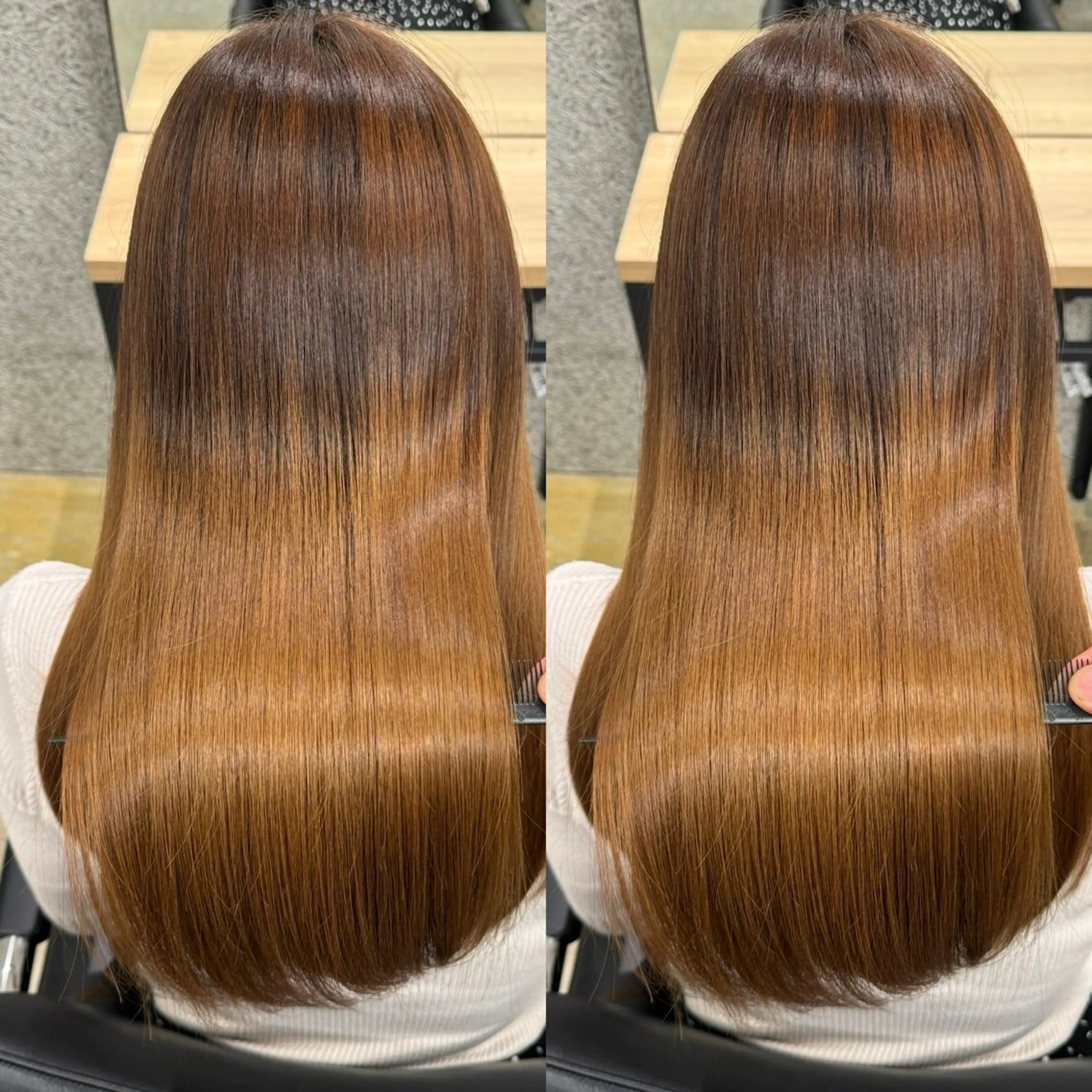 ロング カット 縮毛矯正 トリートメント WERULE pivot cross店所属・髪質改善/岡崎 亮のヘアスタイル