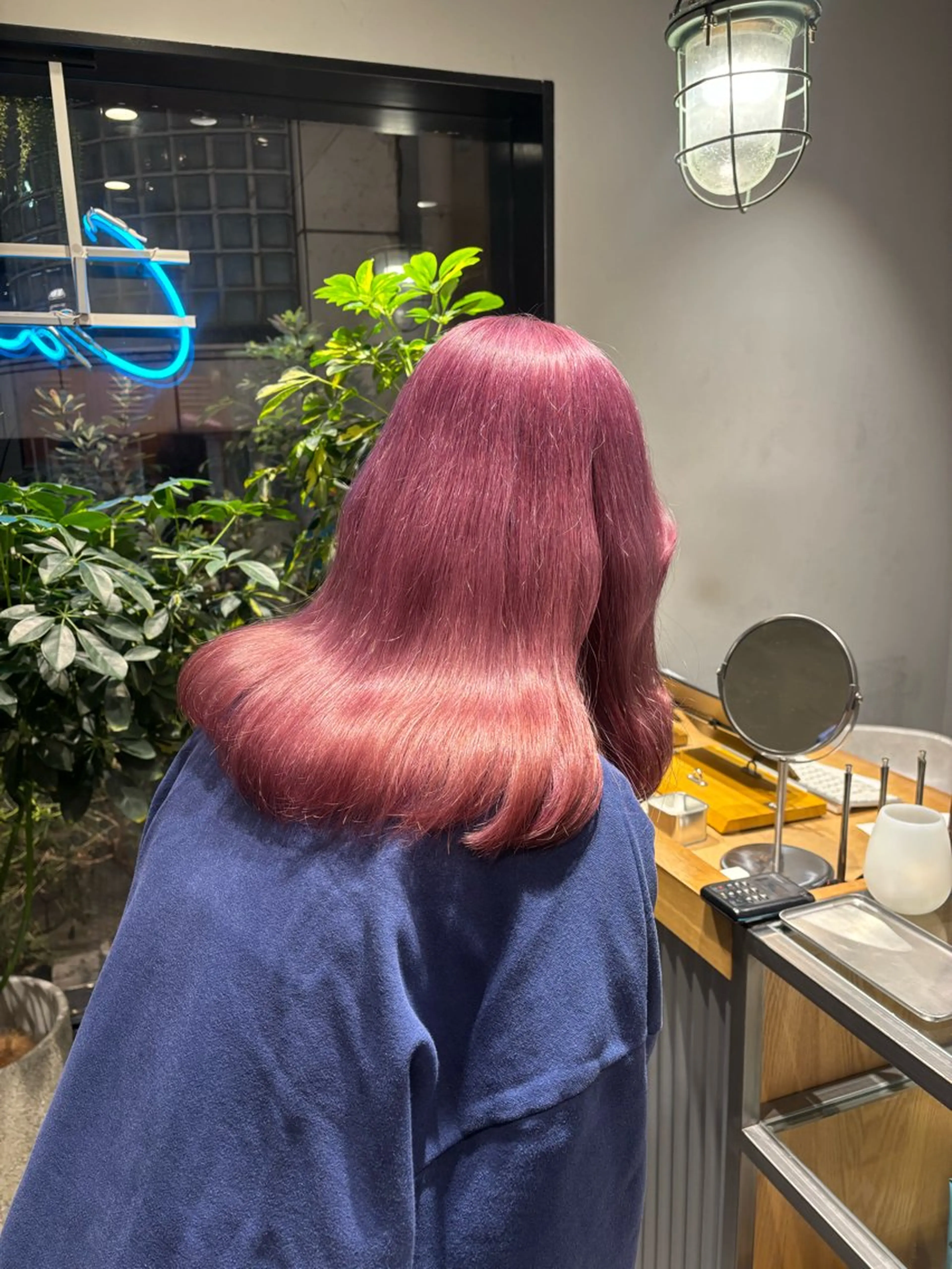 ロング ピンクラベンダー ヘアカラー canna ★ayumiのヘアスタイル