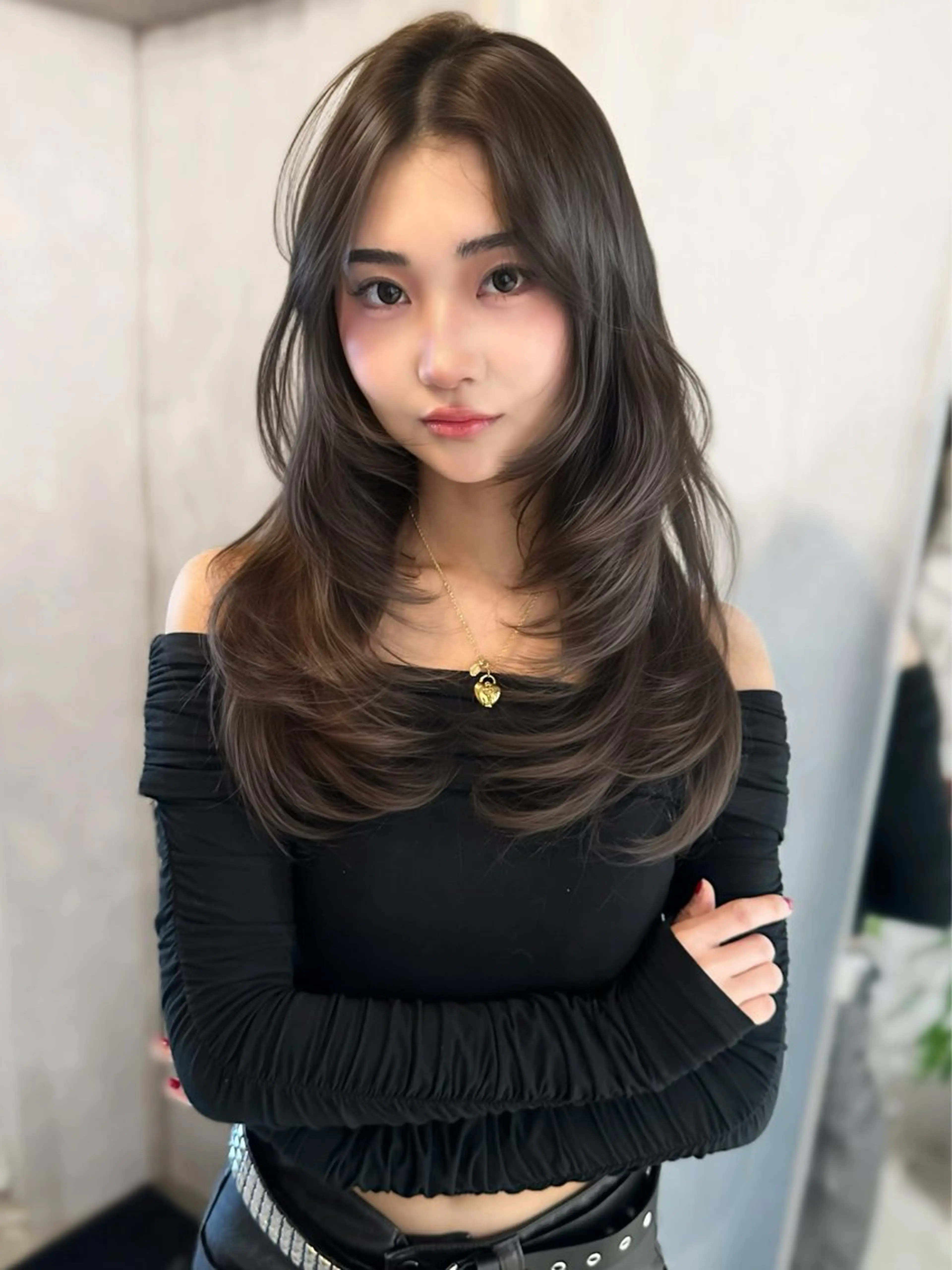 ロング カット 上野/韓国hair 🤍MOEKA🤍のヘアスタイル