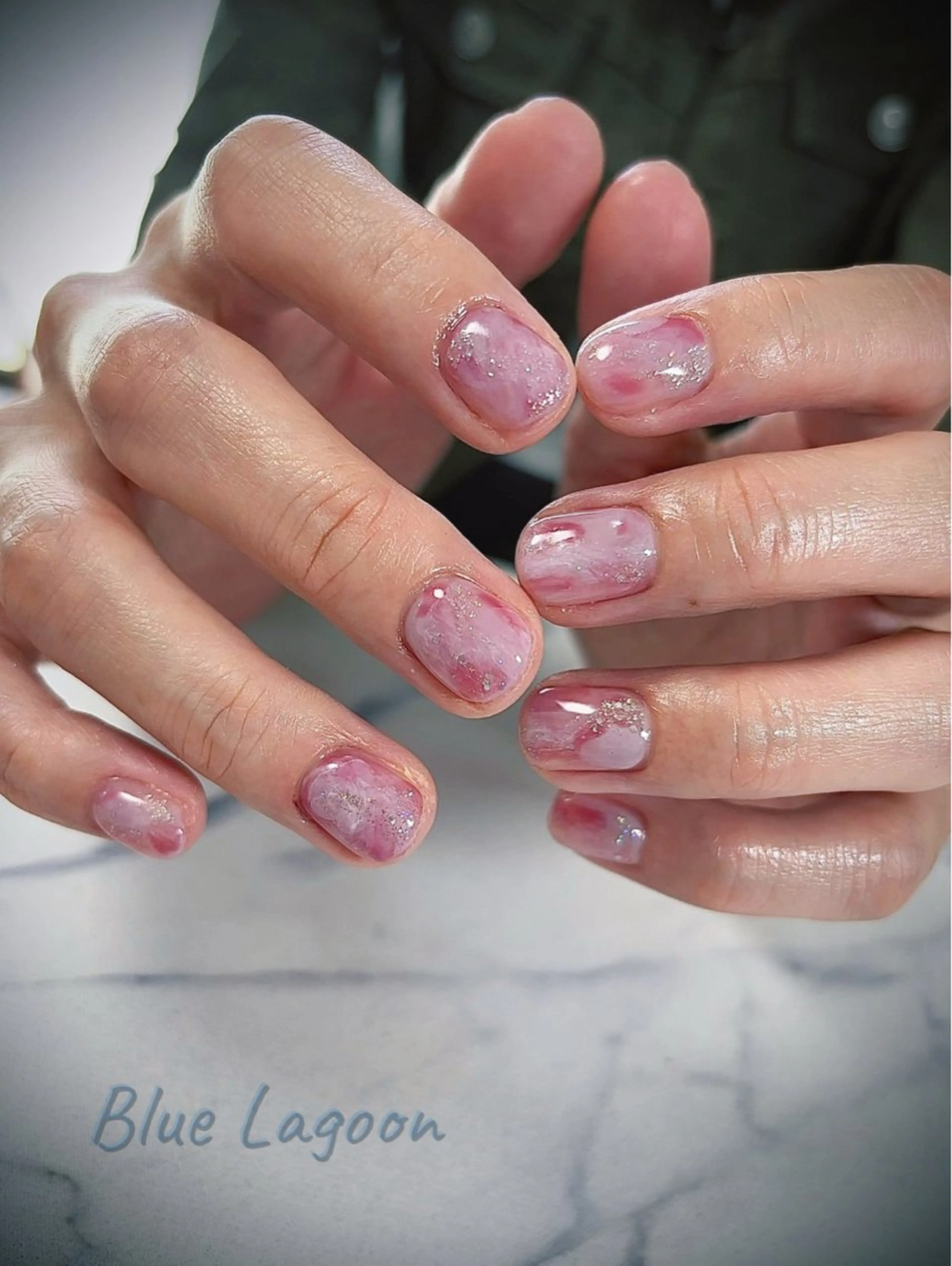 ネイル BlueLagoon 🩵 KUMIのネイルデザイン