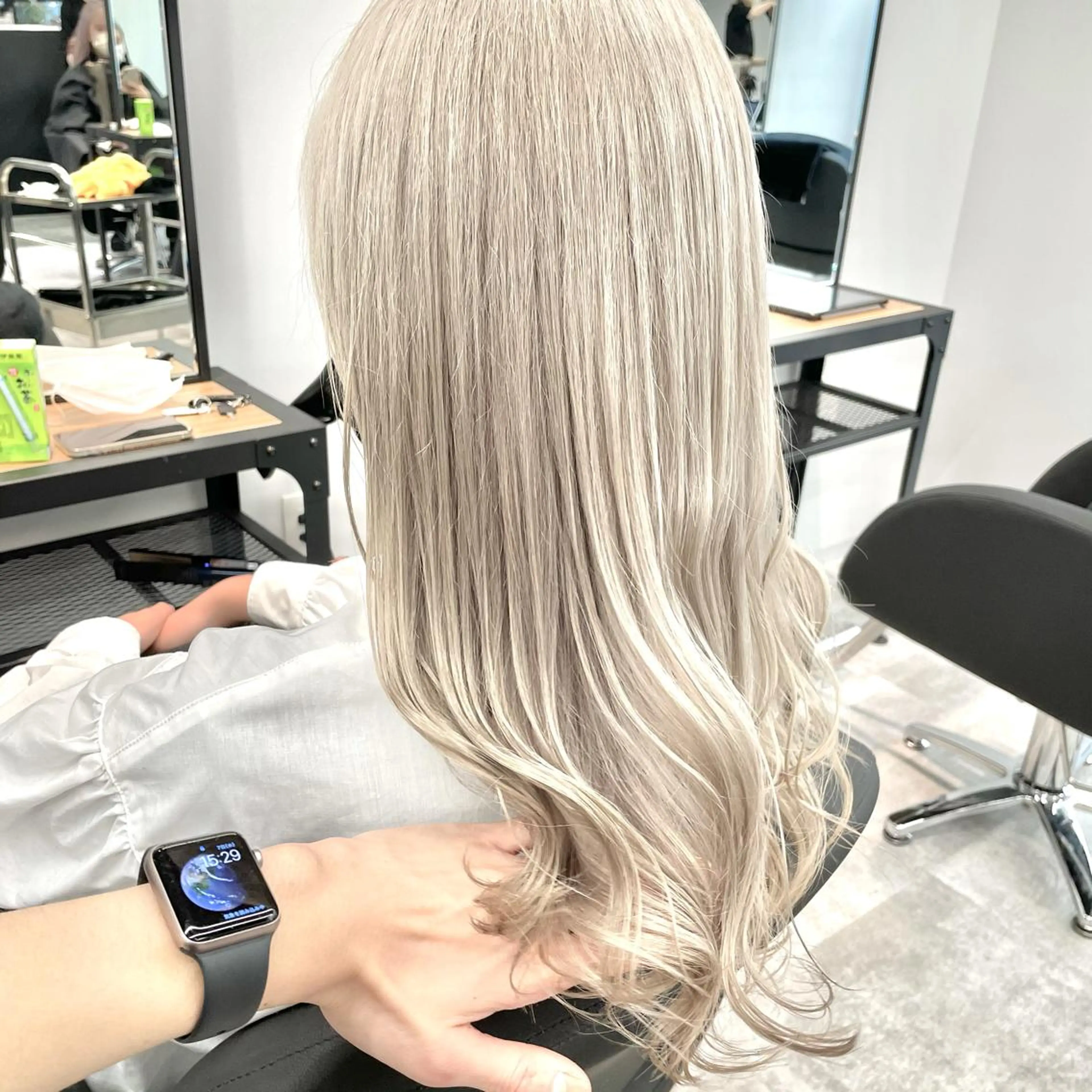 ロング カラー ハイトーンカラー MiL所属・✨ハイトーン✨ 濱田知孝のヘアスタイル