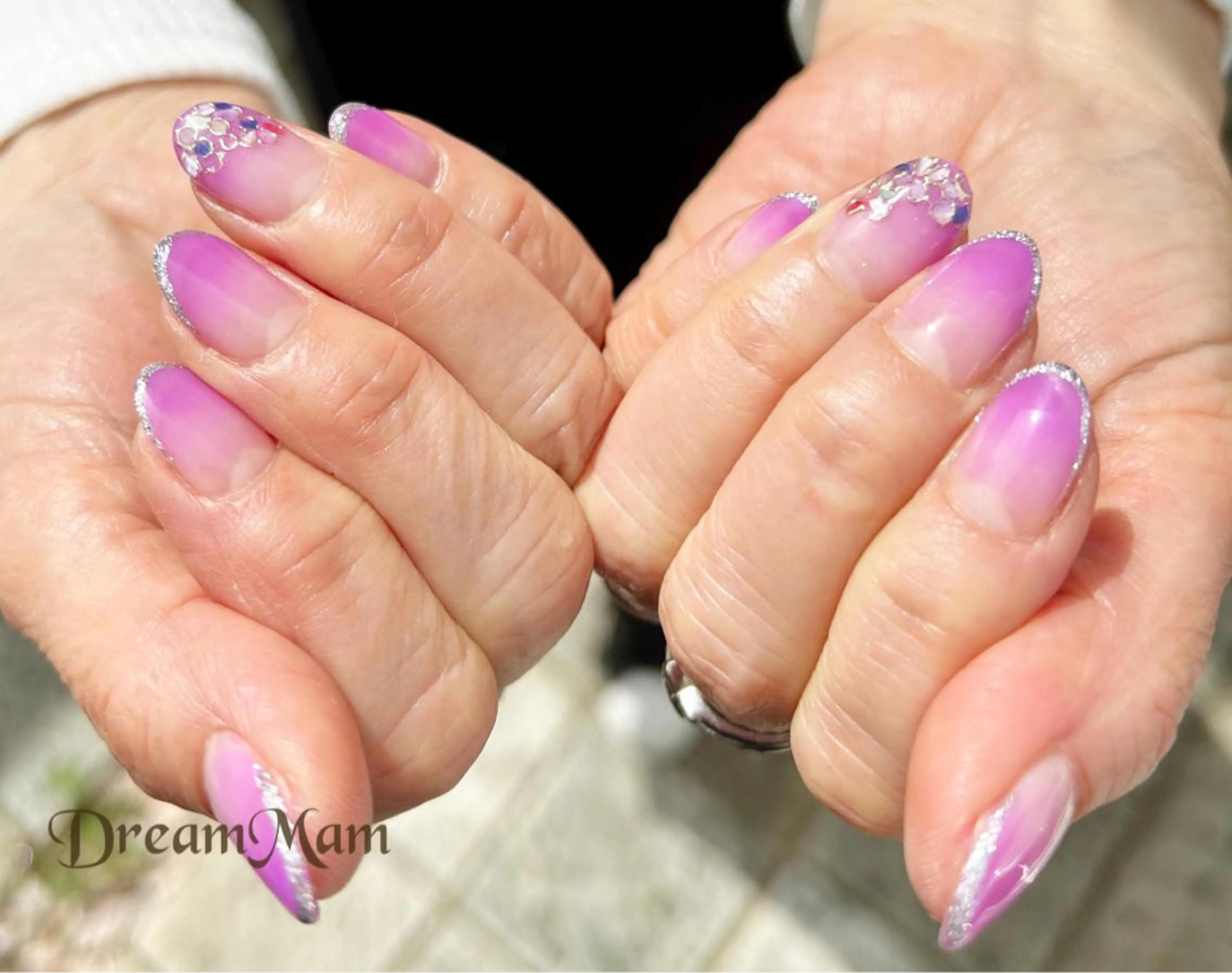 ネイル アートネイル オーロラネイル チークネイル フレンチネイル ジェルネイル Nail Salon Ｄream Mamのネイルデザイン