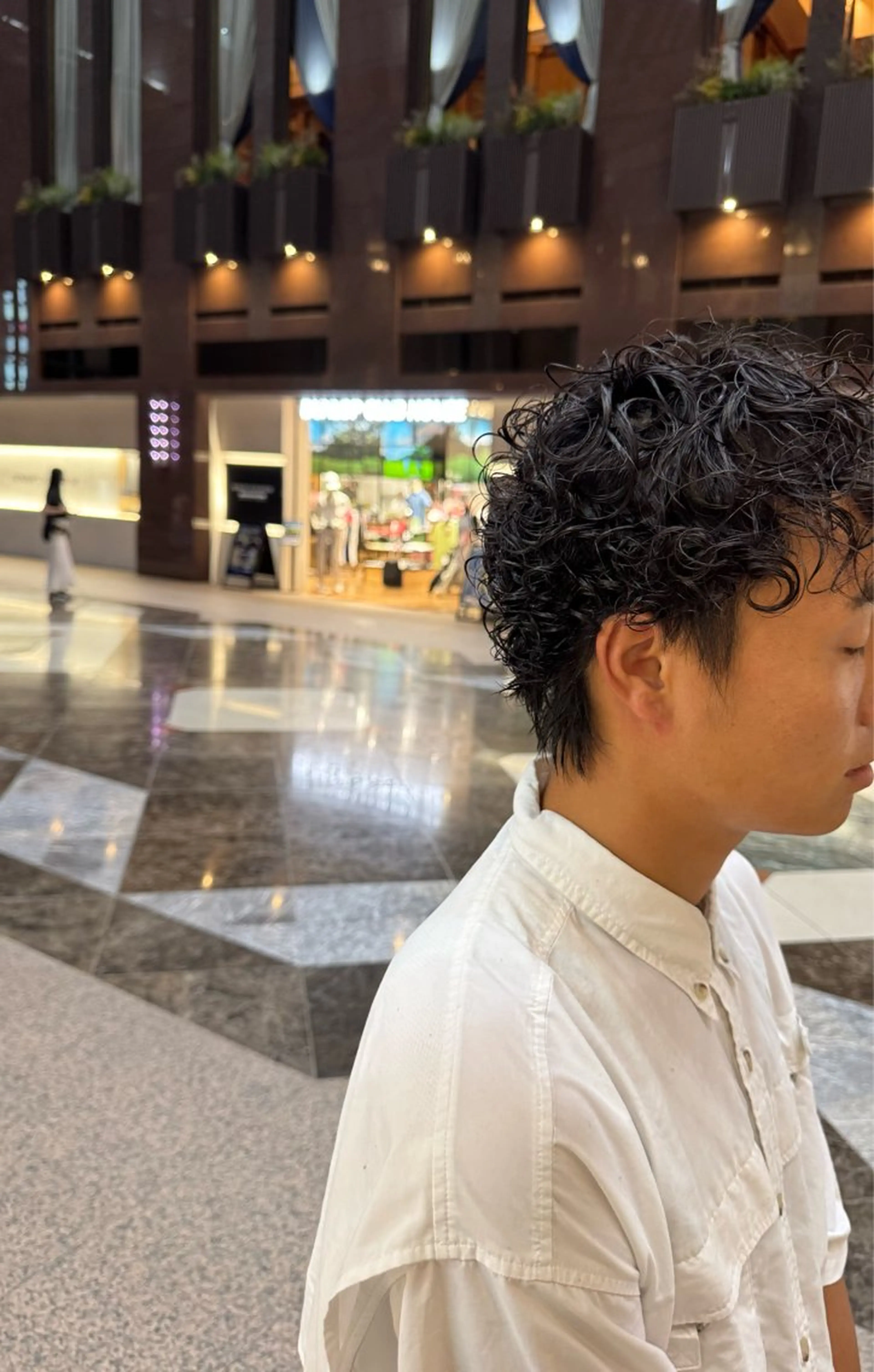 メンズ パーマ パーマモデル募集 /梅田/宿谷真那斗のヘアスタイル