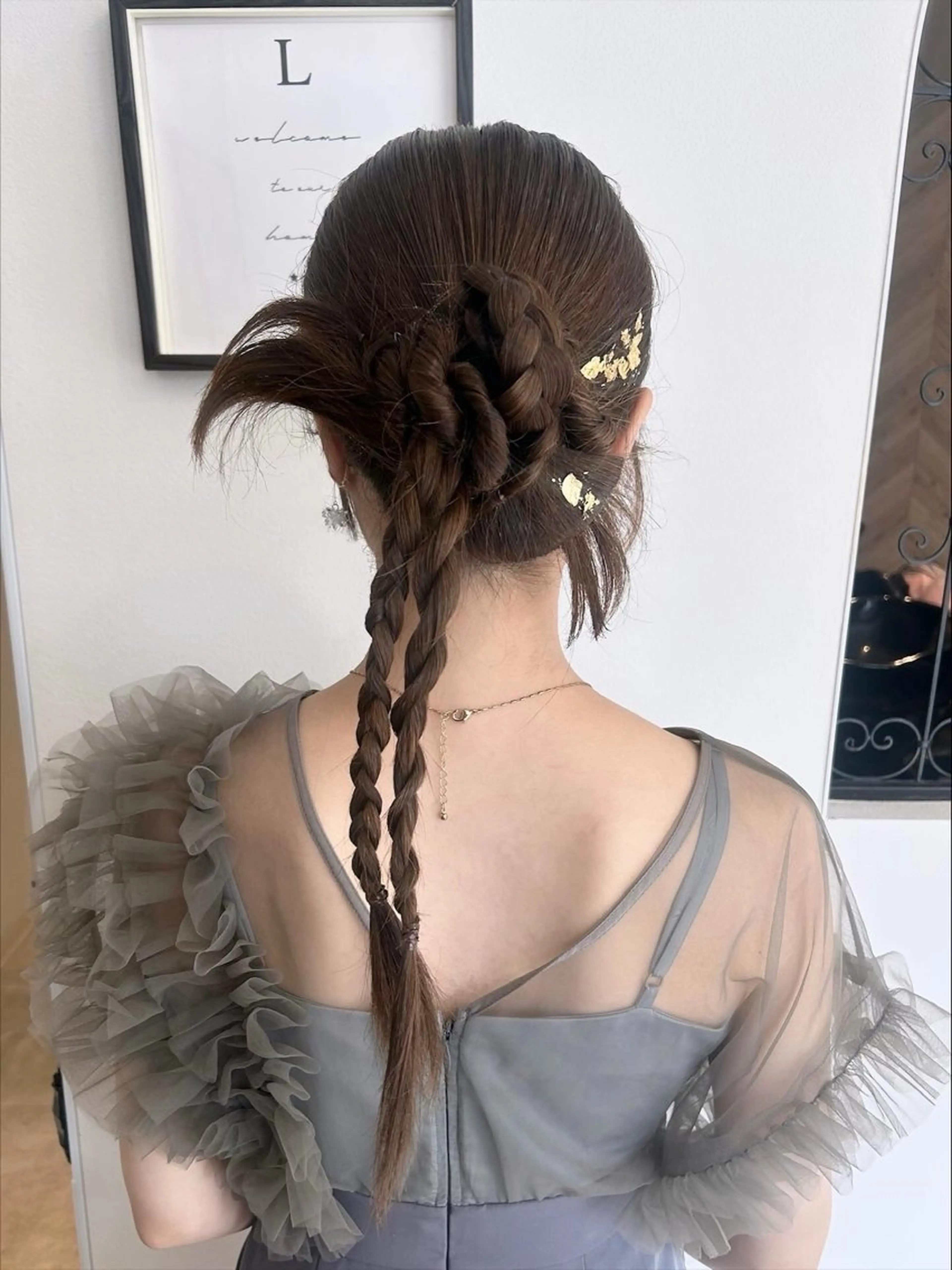 ヘアアレンジ ヘアセット ☁️もえみ︎︎☁️ カラーモデル募集中のヘアスタイル