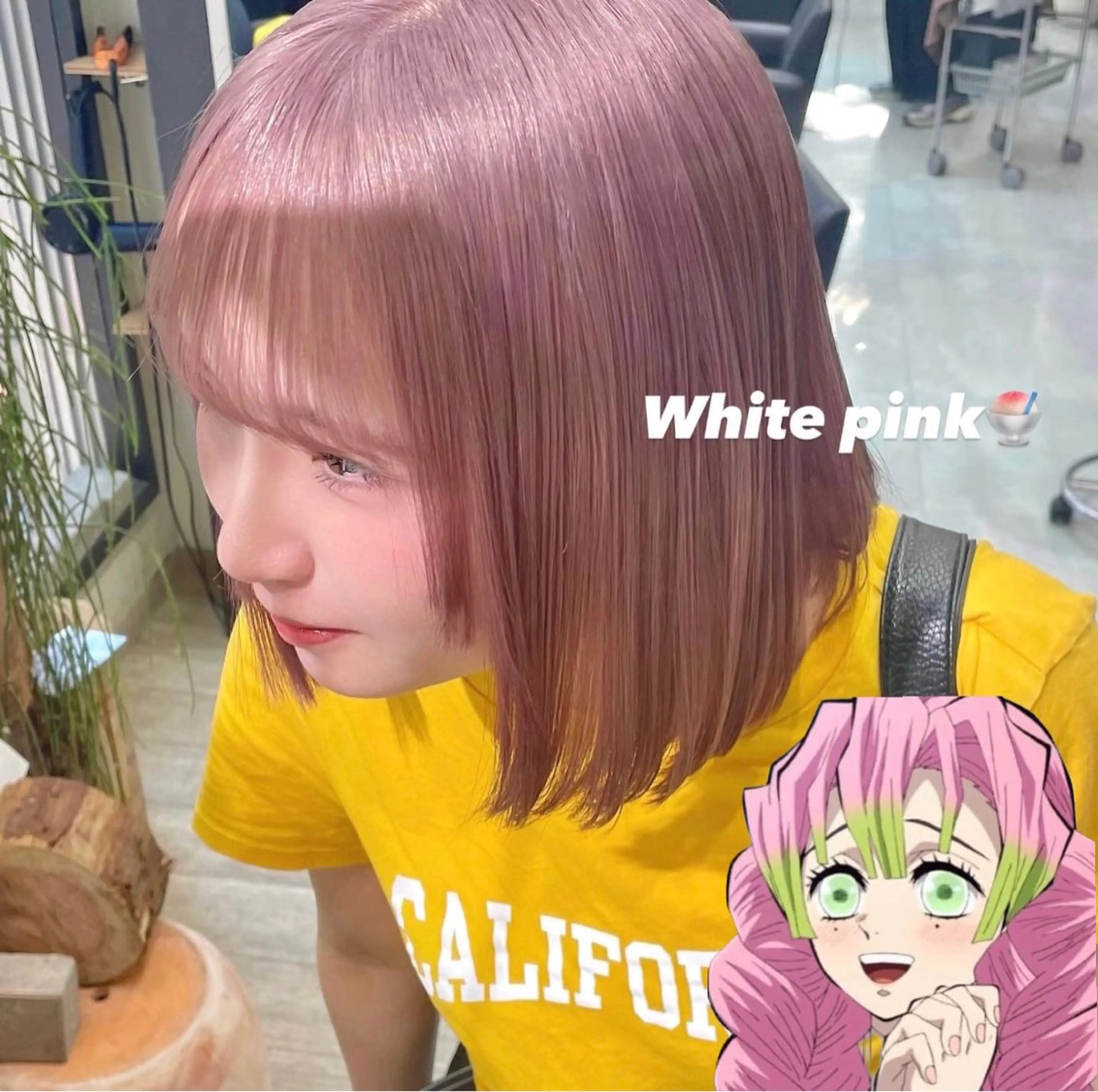 ミディアム カラー ブリーチ ハイトーンカラー 酸性ストレート ヘアカラー トリートメント カノン/暖色カラー /透明感カラーのヘアスタイル
