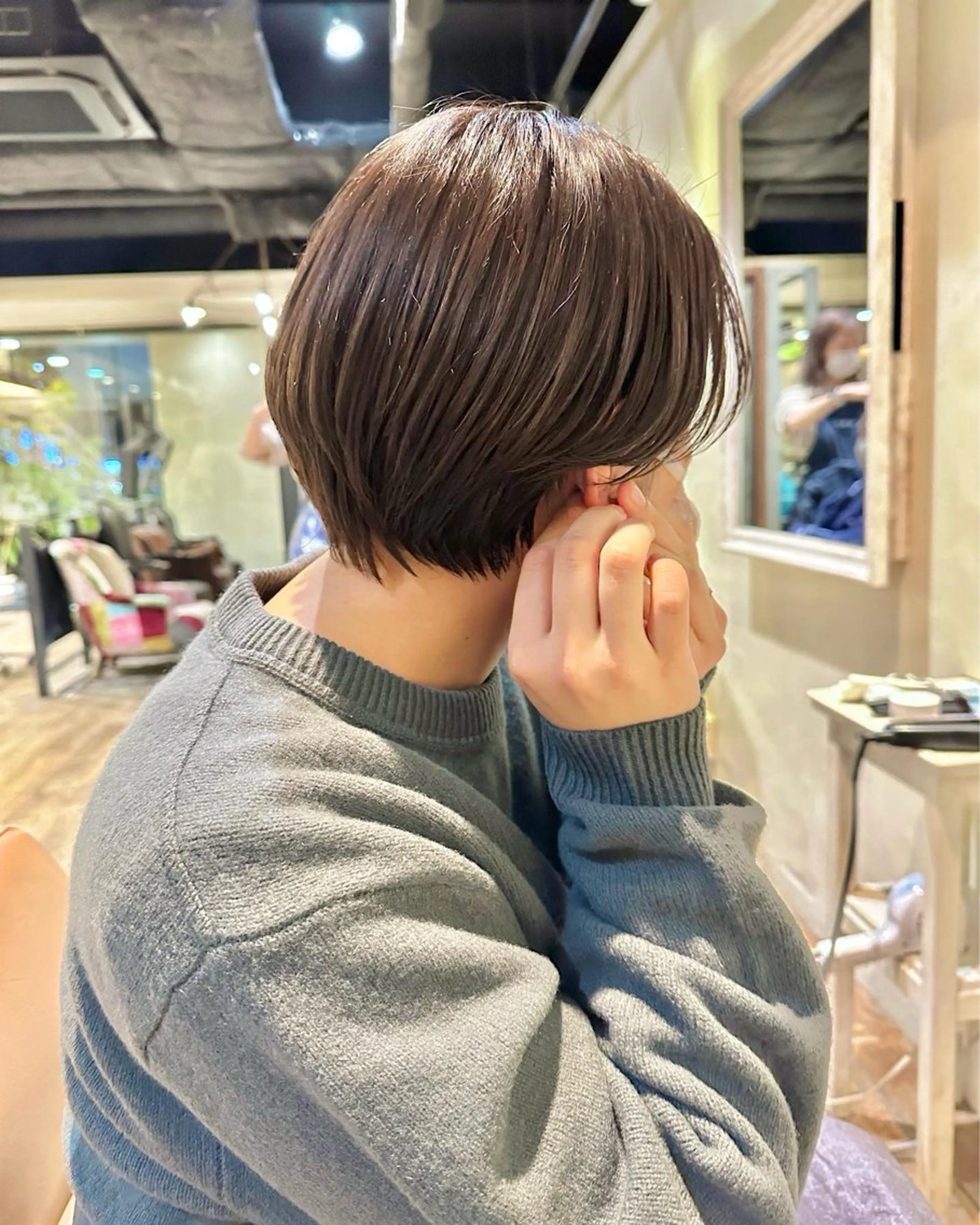 ショート ショート ボブ 梅田 木戸健人のヘアスタイル
