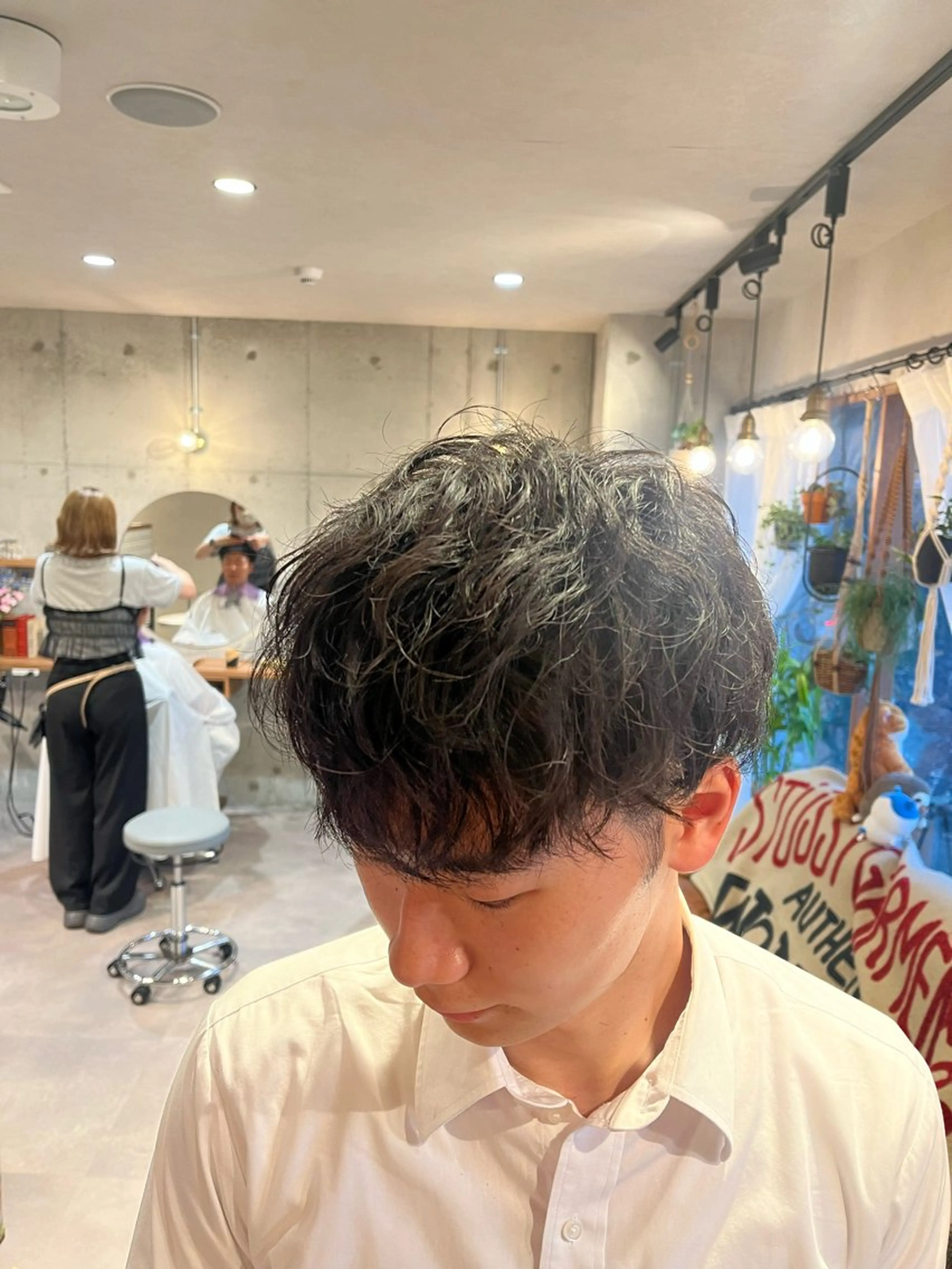 ショート メンズ メンズパーマ くせ毛 カット Lamp所属・🌀メンズパーマ🌀 🐏丸山祐宇🐏のヘアスタイル