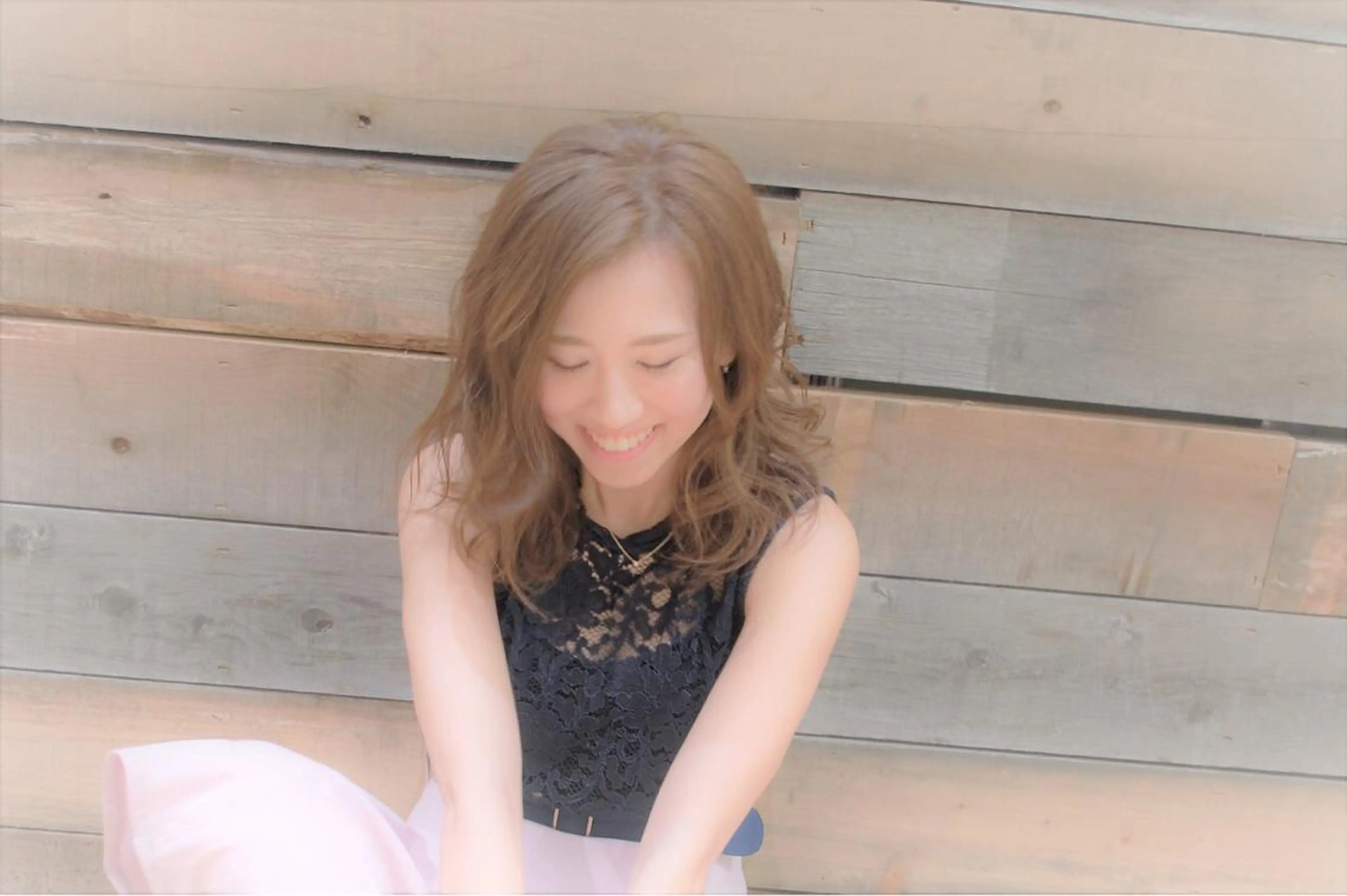 ミディアム カラー ベージュカラー 仁 ジンのヘアスタイル