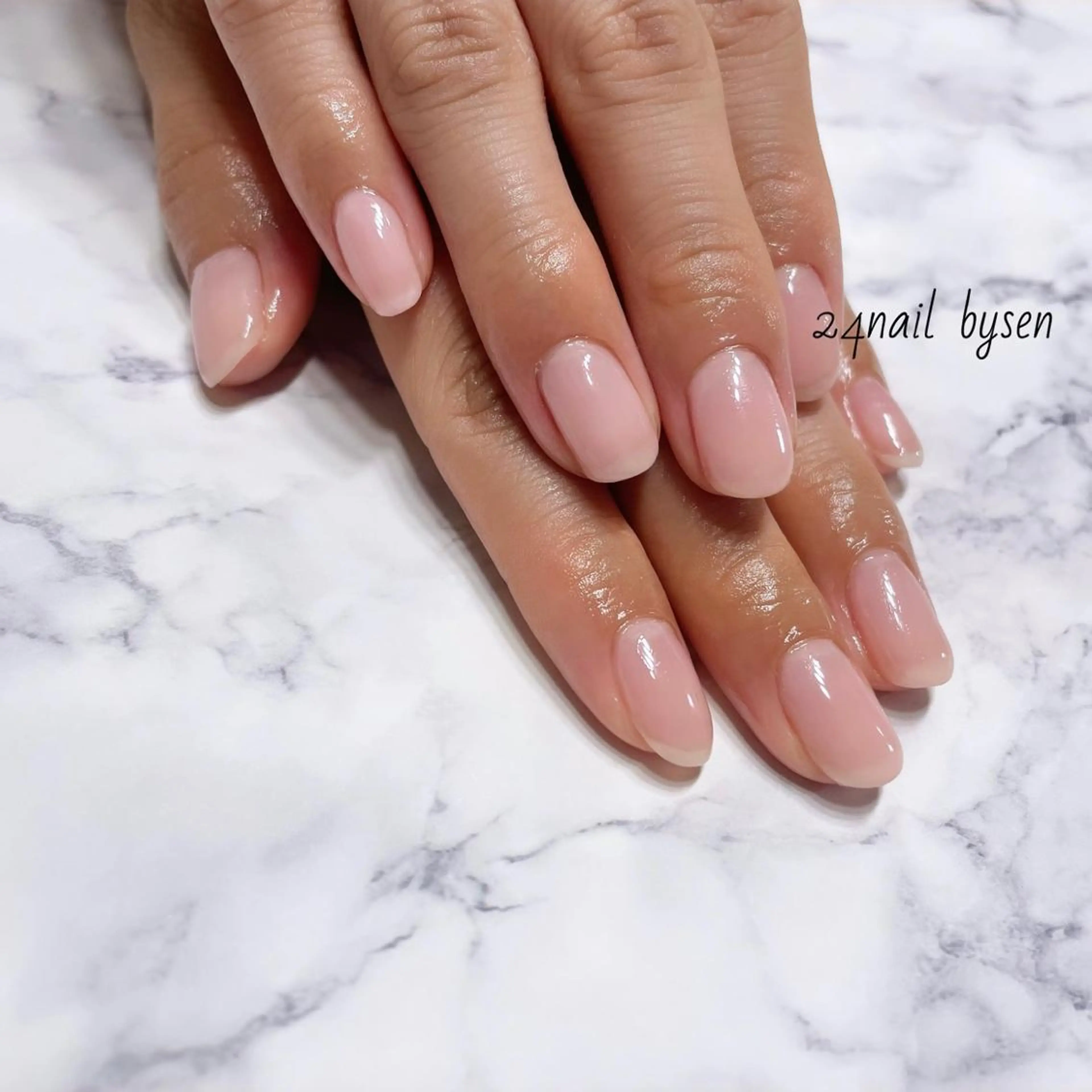 ネイル ピンク ハンドネイル Atelier by 24nail/Ayaのネイルデザイン