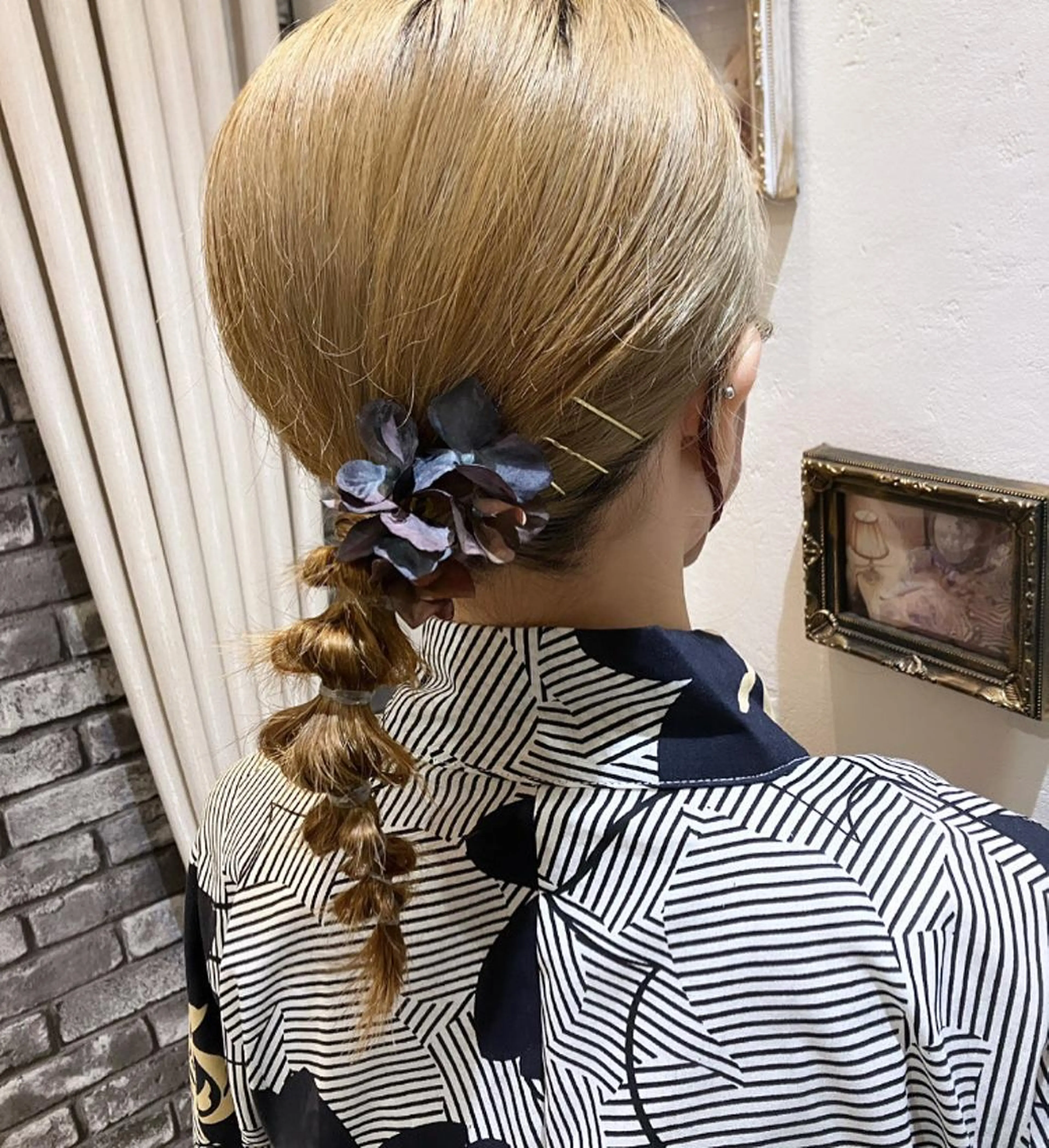 ヘアアレンジ ウルフカット ヘアセット えばら まい/attraのヘアスタイル