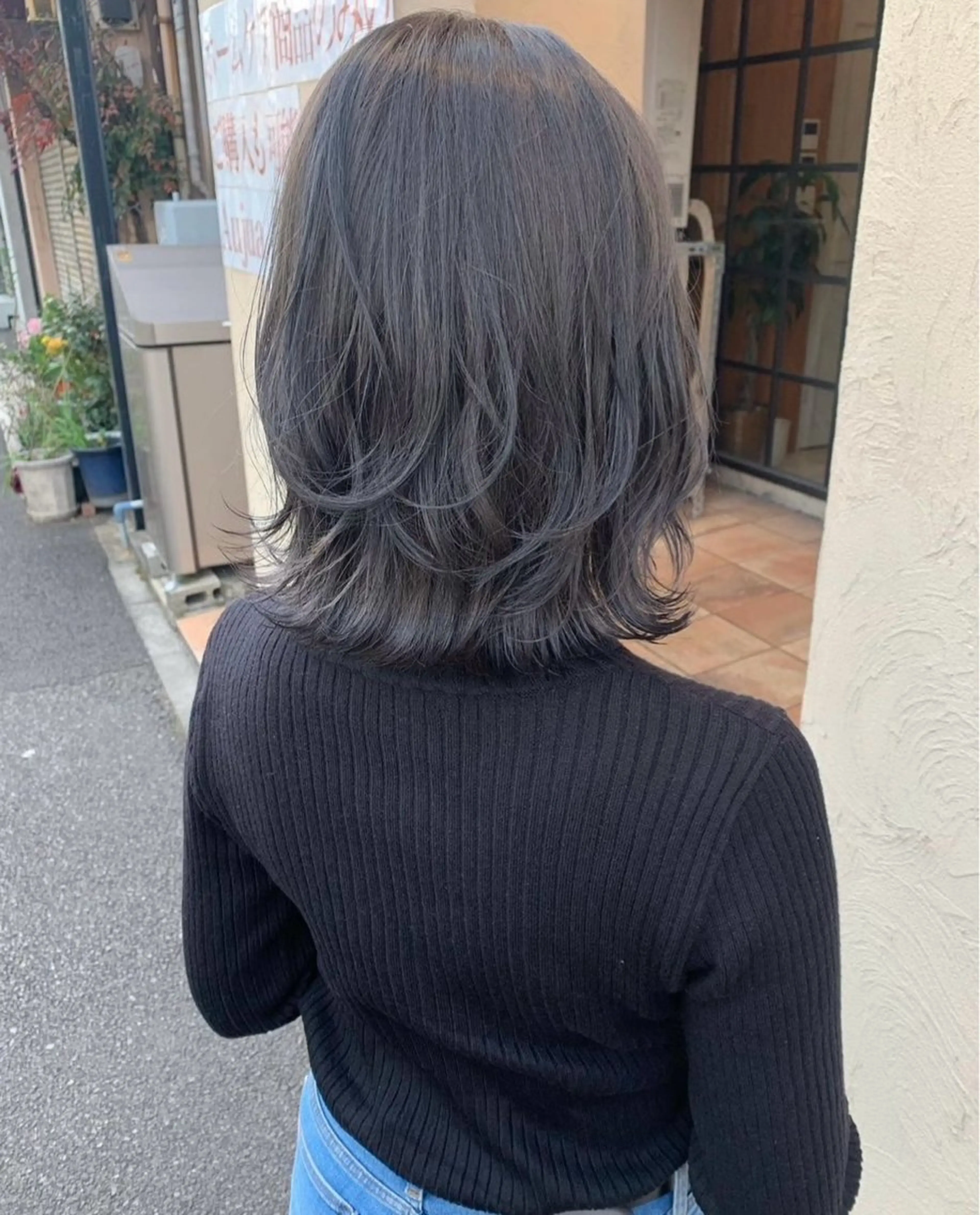 ミディアム カラー カット ヘアカラー 柔らか透明感カラー/ アレンジ/レイヤーのヘアスタイル