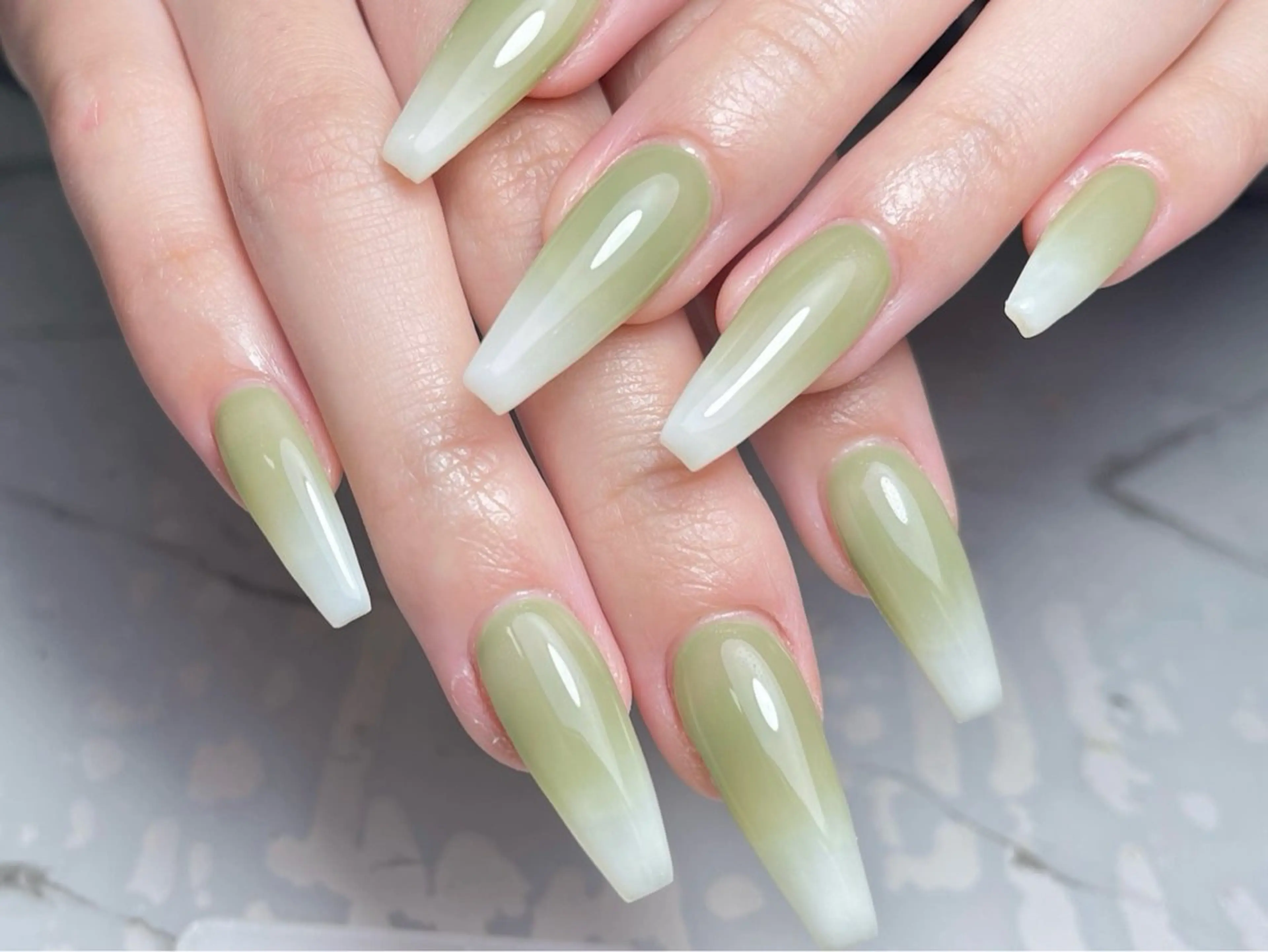 ネイル アートネイル フレンチネイル ジェルネイル グラデーション 韓国ネイル ハンドネイル Nail Salon Kihi さくらのネイルデザイン
