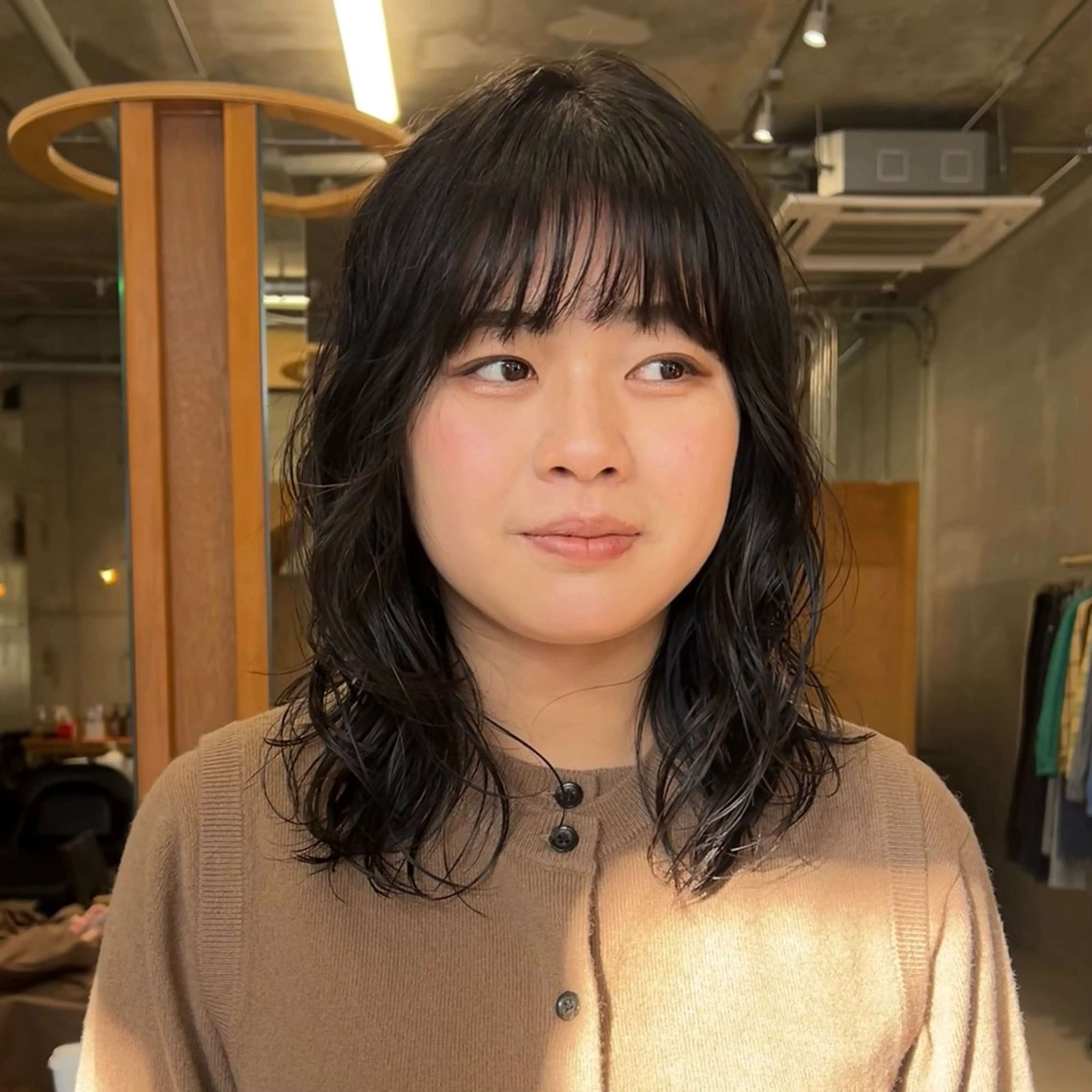 ミディアム ミディアムパーマ 似合わせカット/ パーマ/ kinoのヘアスタイル