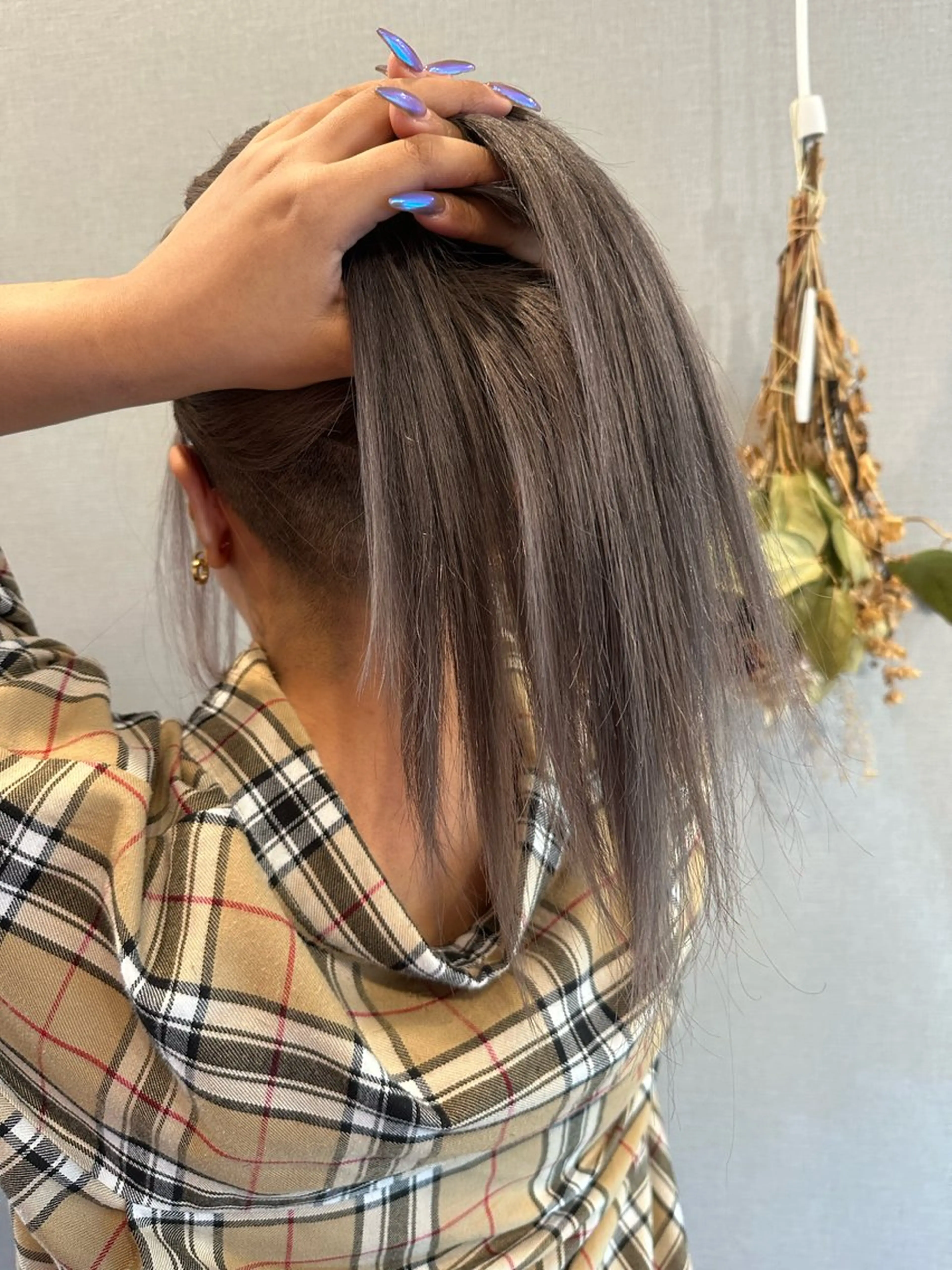 セミロング カラー ヘアカラー K Harukaのヘアスタイル