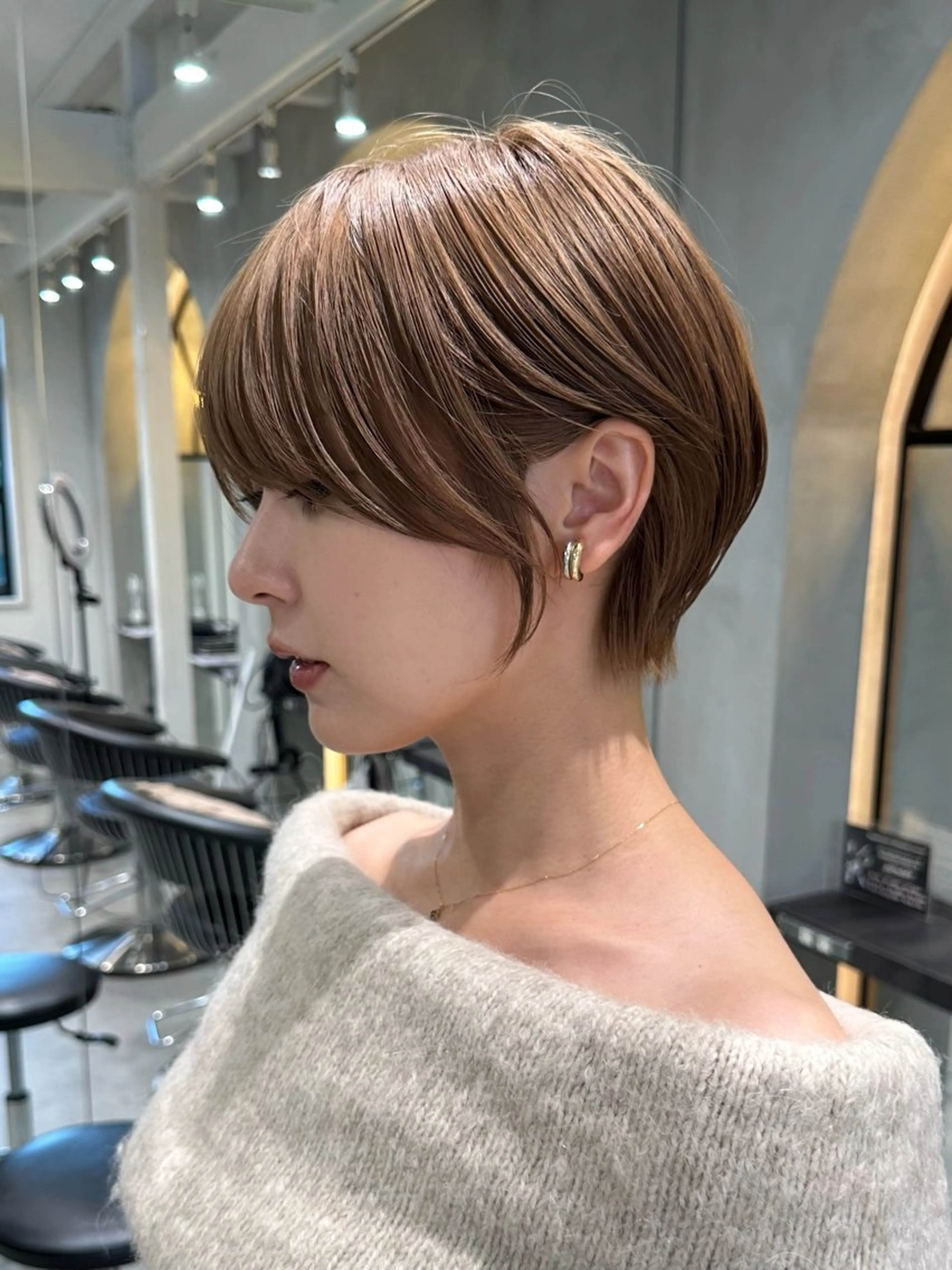 ショート ショートヘア 小顔カット カット ヘアカラー トリートメント ヘッドスパ 遠藤大雅 ショート /韓国ボブ🌈のヘアスタイル