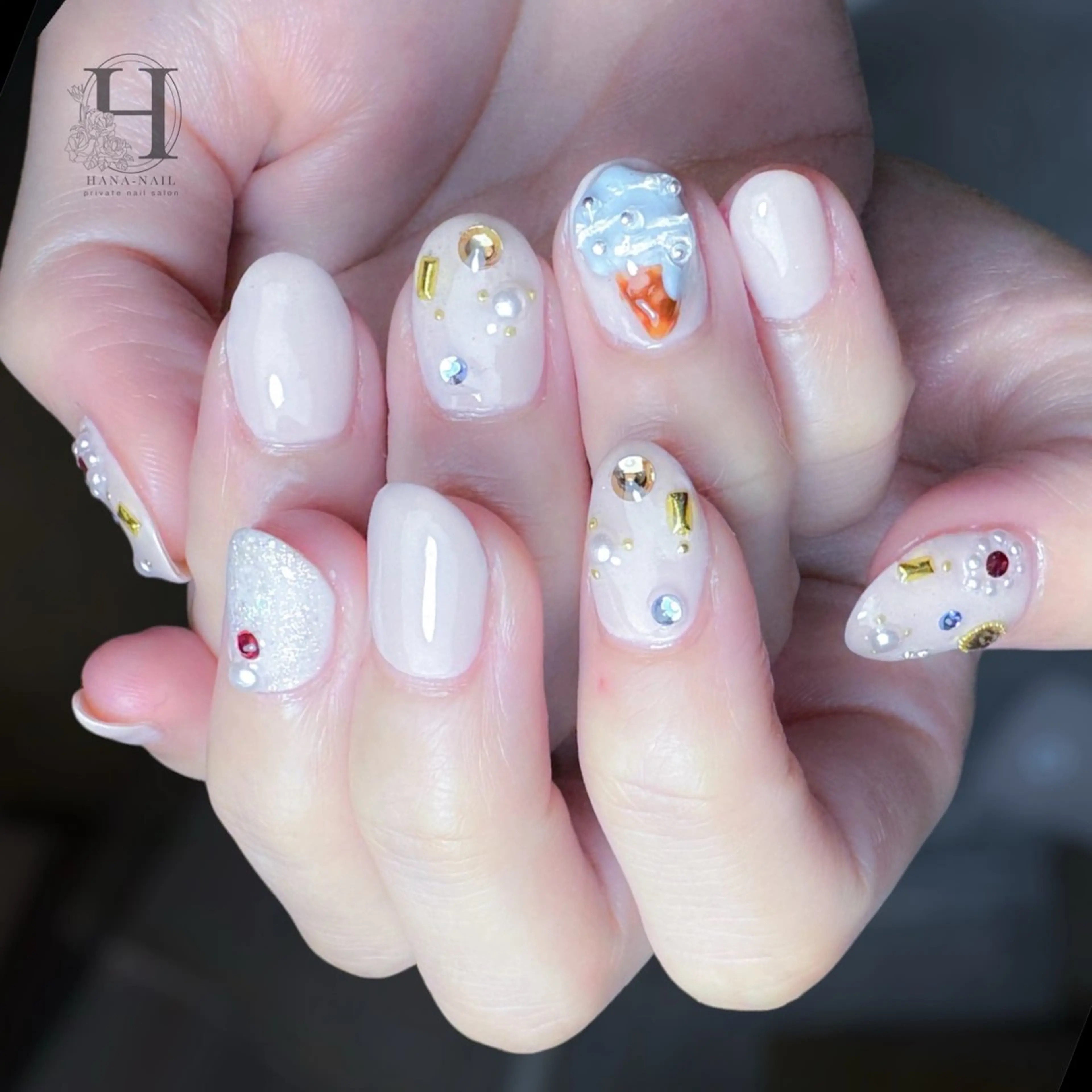 ネイル HANA-NAILハナネイル福山所属・Kao hana-nailのネイルデザイン