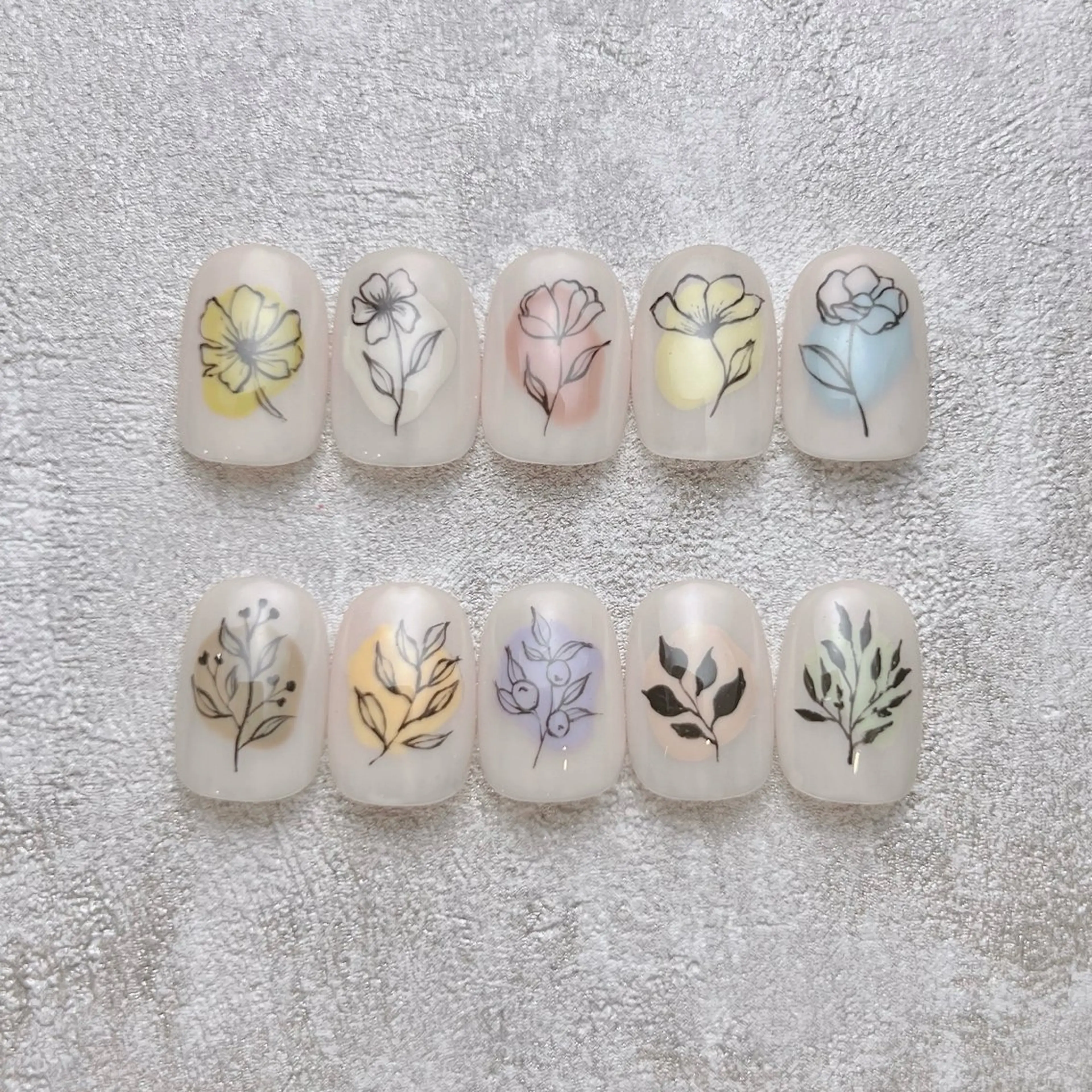 ネイル アートネイル 春ネイル ハンドネイル MAHINA nail所属・MAHINA/ネイル 巻き爪矯正/角質ケアのネイルデザイン