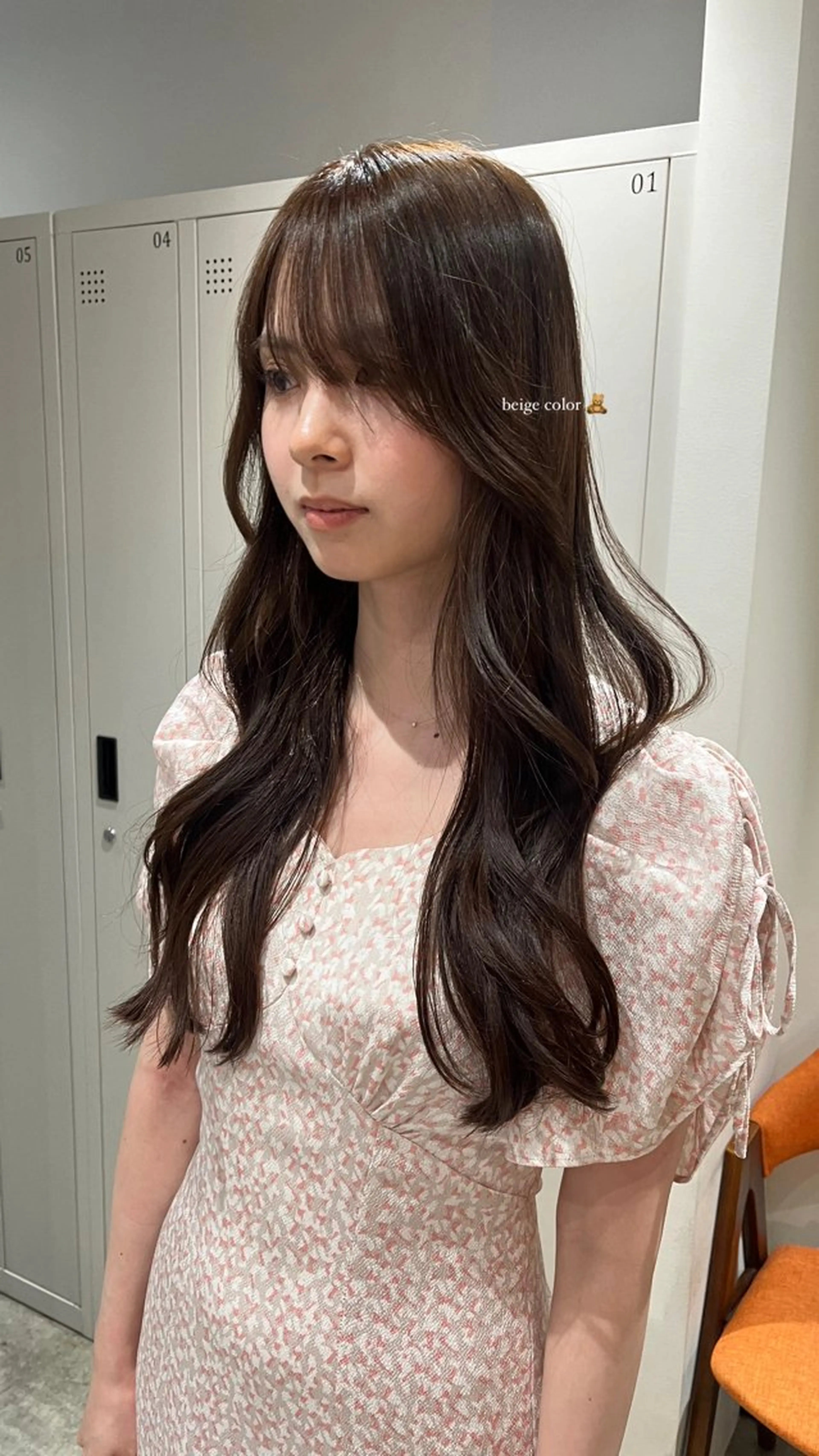 ロング ヘアカラー トリートメント saki‪🌱‬♡ /髪質改善カラーのヘアスタイル