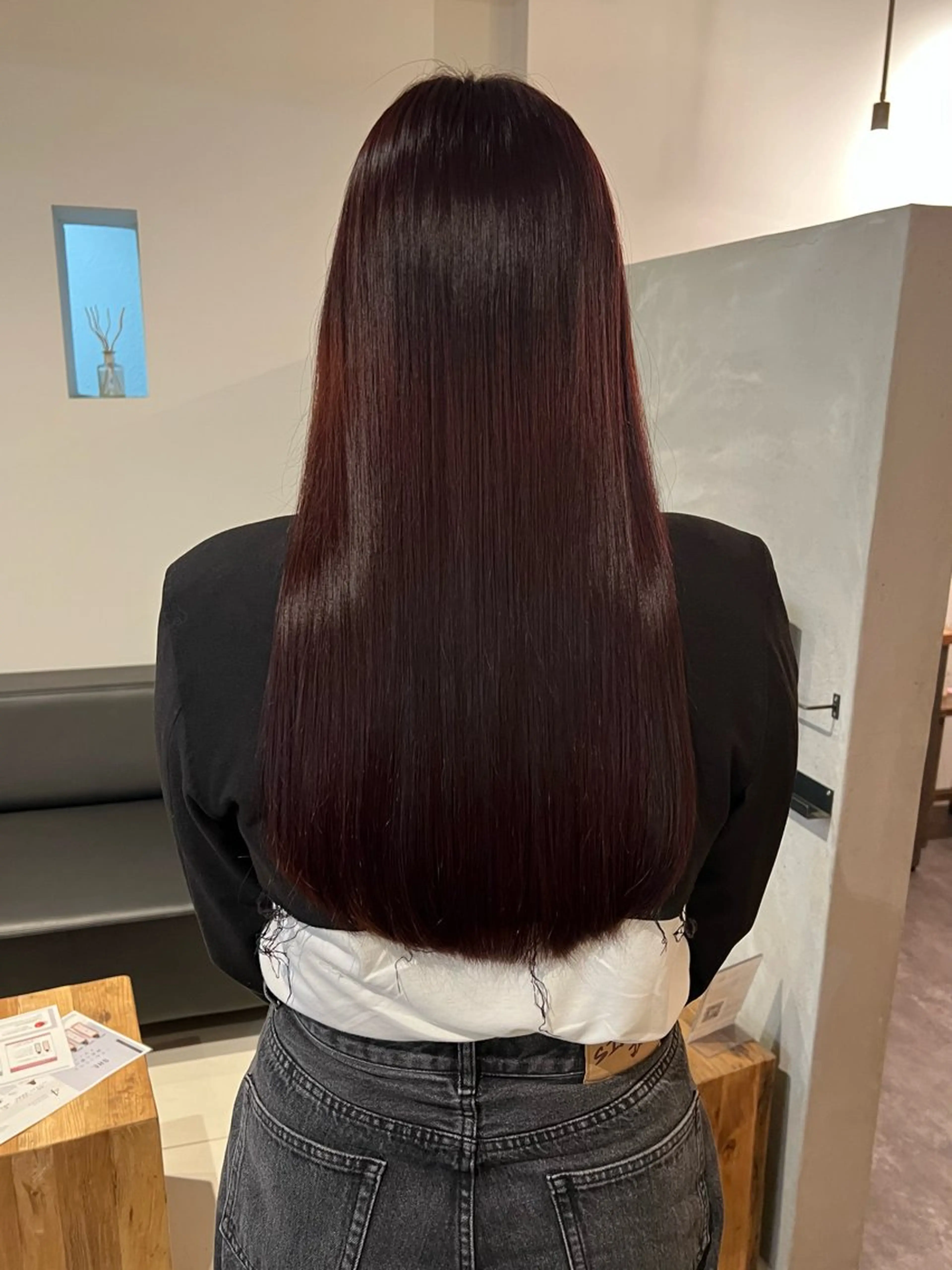 ロング カラー ラベンダーカラー ラベンダーピンク ピンクカラー SHE. sakae所属・すみか / カットモデル募集のヘアスタイル