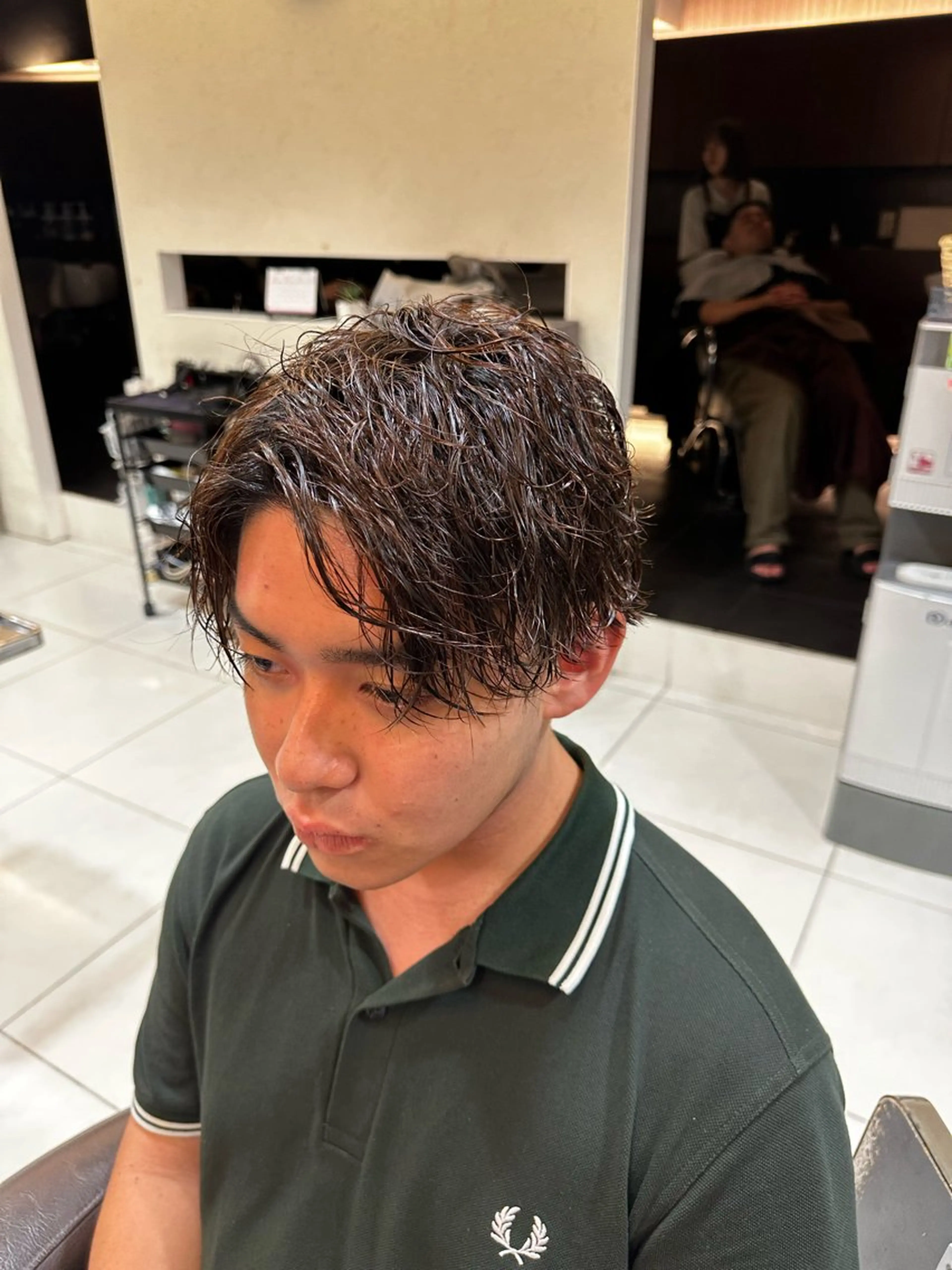 パーマ メンズ カット パーマ 💙💙メンズカット Manami💙💙のヘアスタイル