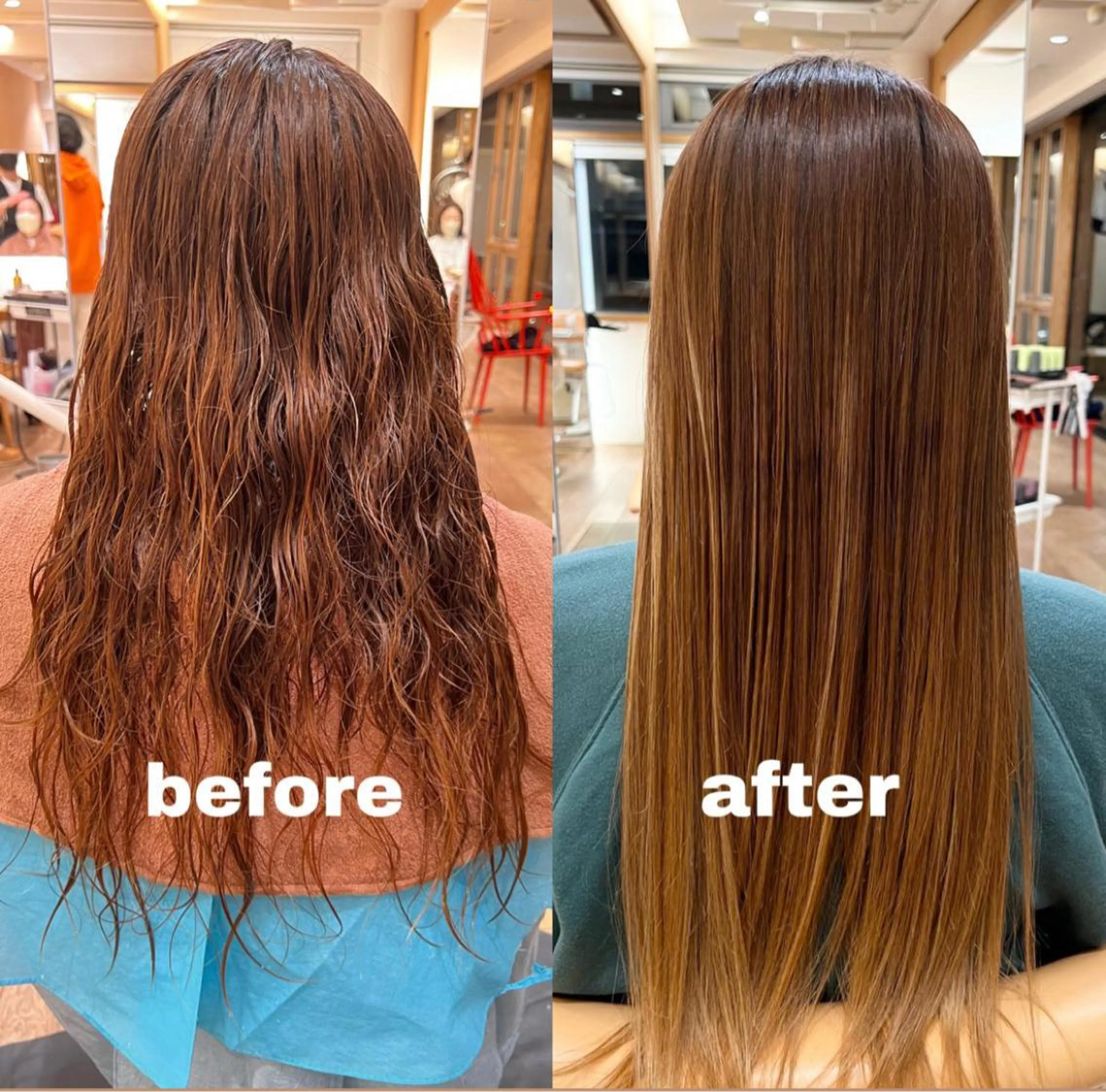 ロング 久米 杏奈のヘアスタイル