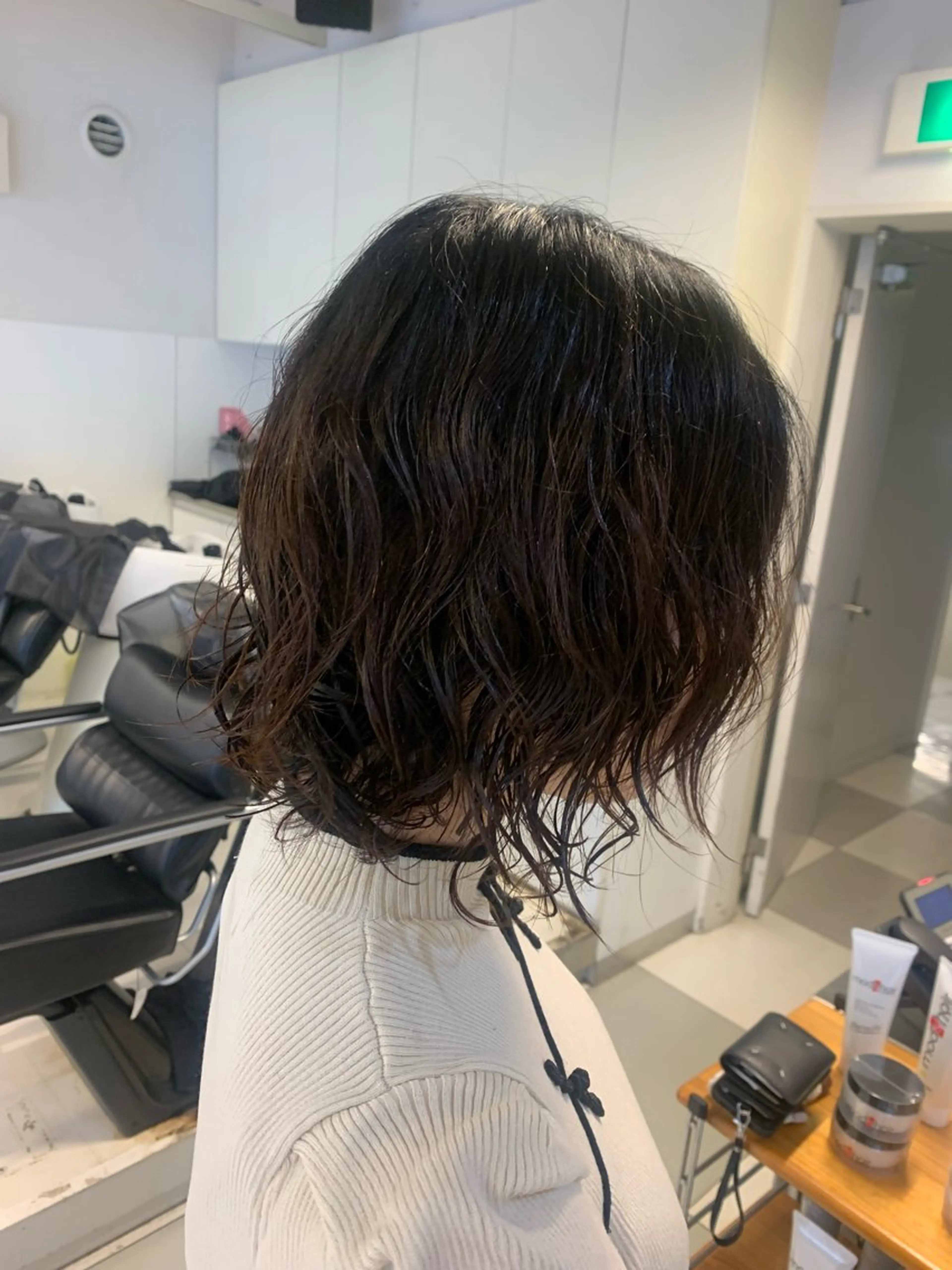 ミディアム パーマ ミディアムパーマ ボブ Mods hair MEN 横浜元町店所属・メンズ特化 清水 零音のヘアスタイル