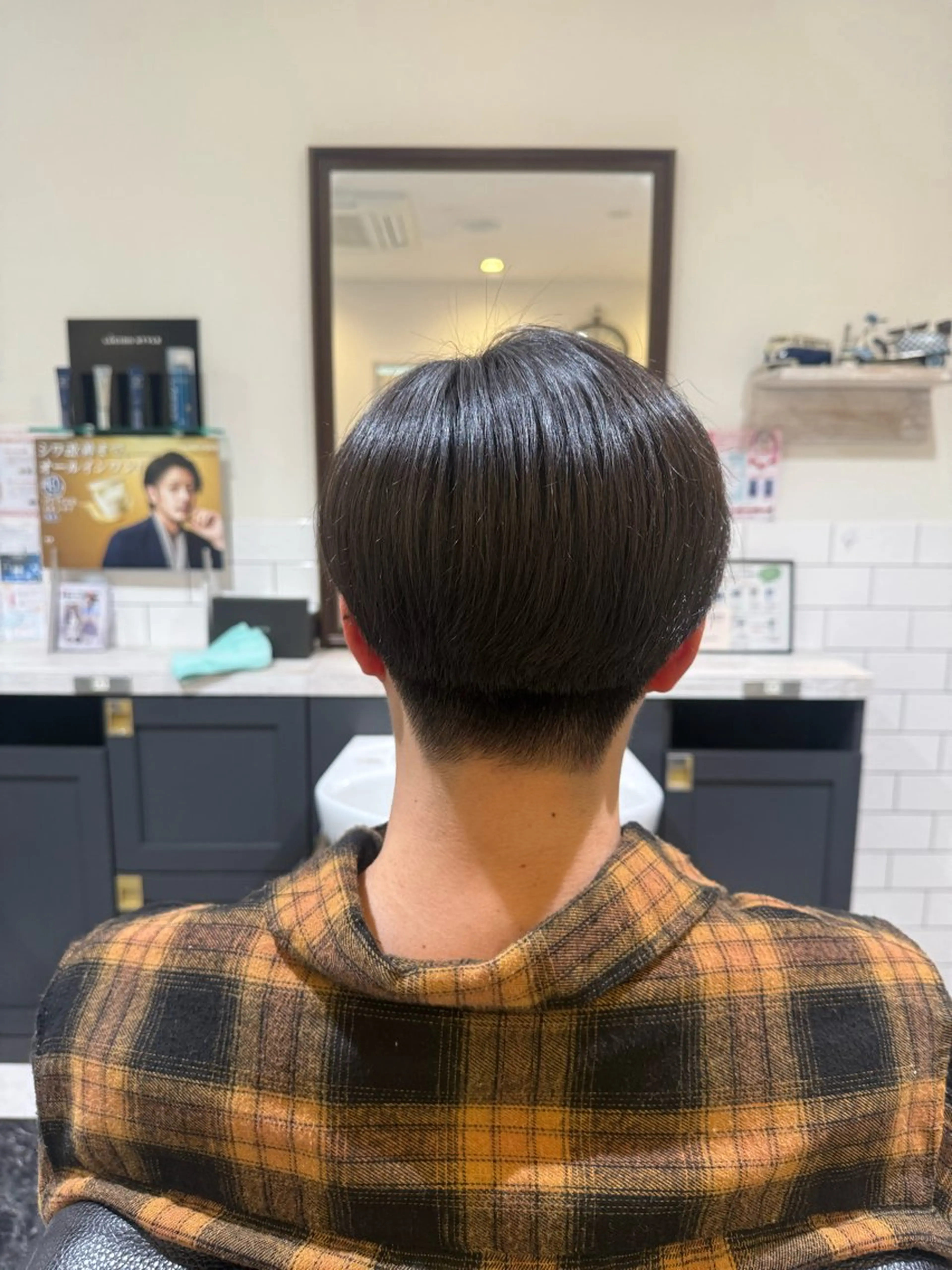 ミディアム メンズ カット 似合わせカットパーマ 長峯丈士のヘアスタイル