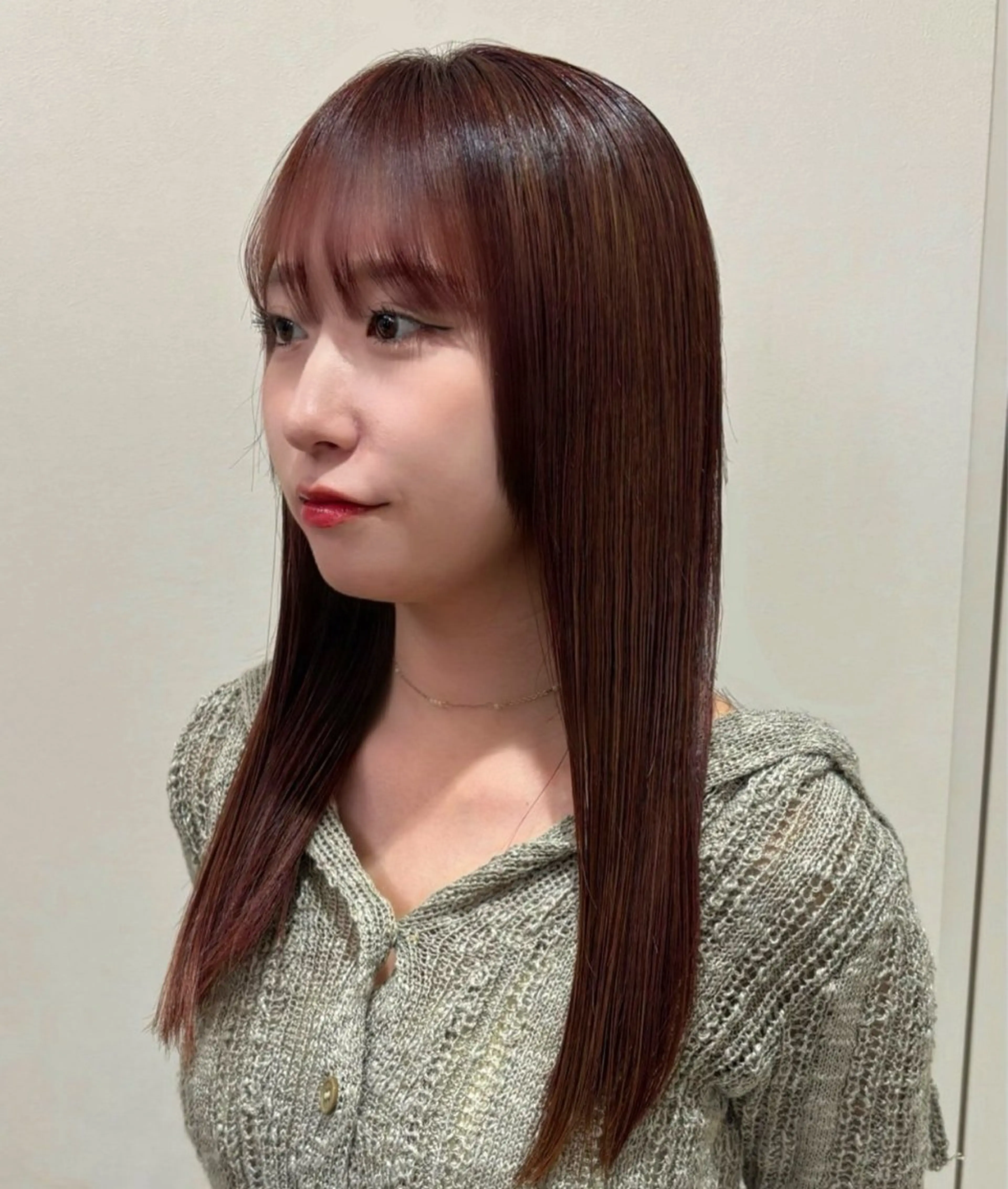 ロング カラー 艶髪🫧‪🎀 岡由紀乃のヘアスタイル