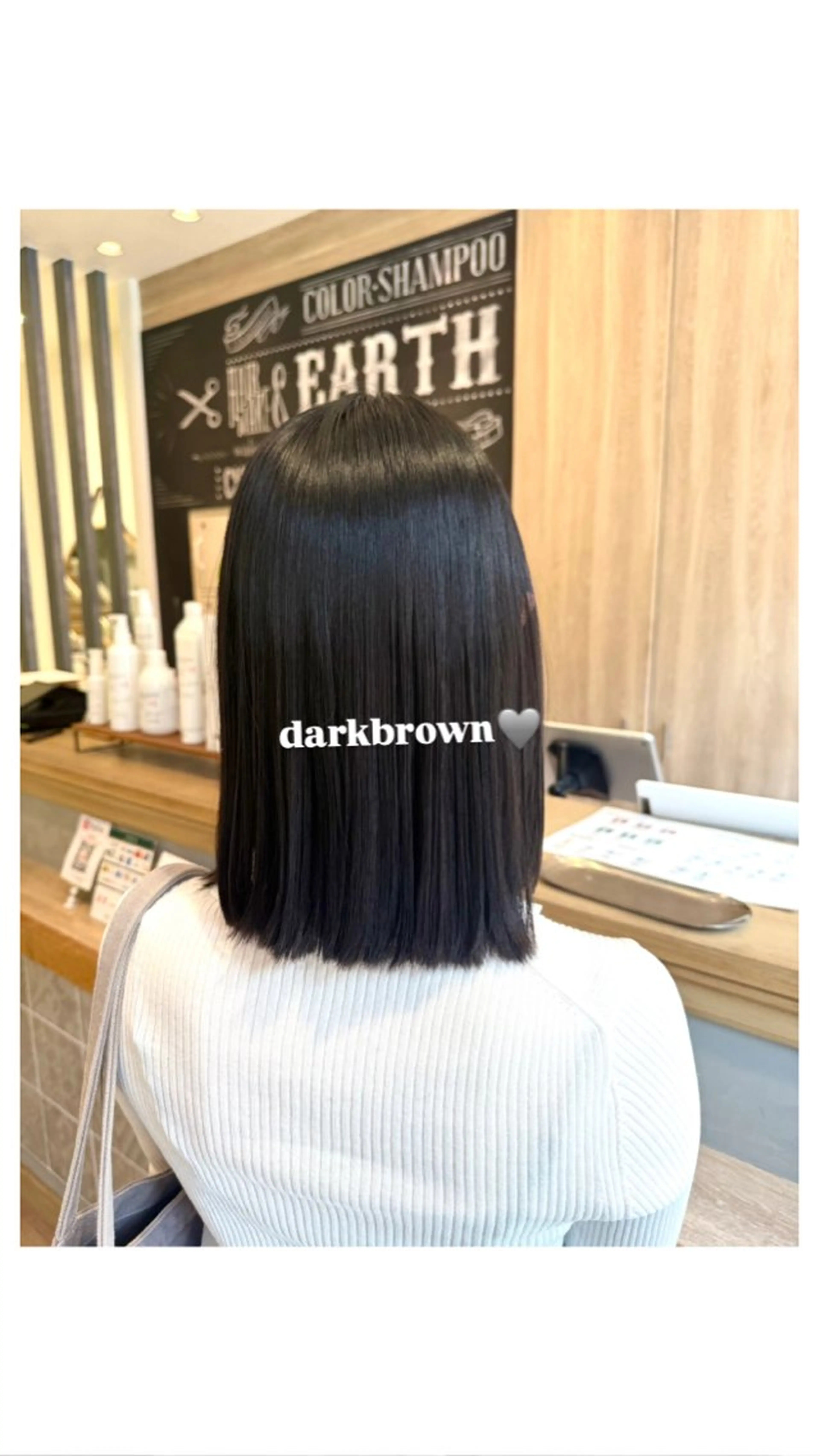 ミディアム カラー ブラウンカラー ダークブラウン 似合わせカラー☘️/ akariのヘアスタイル