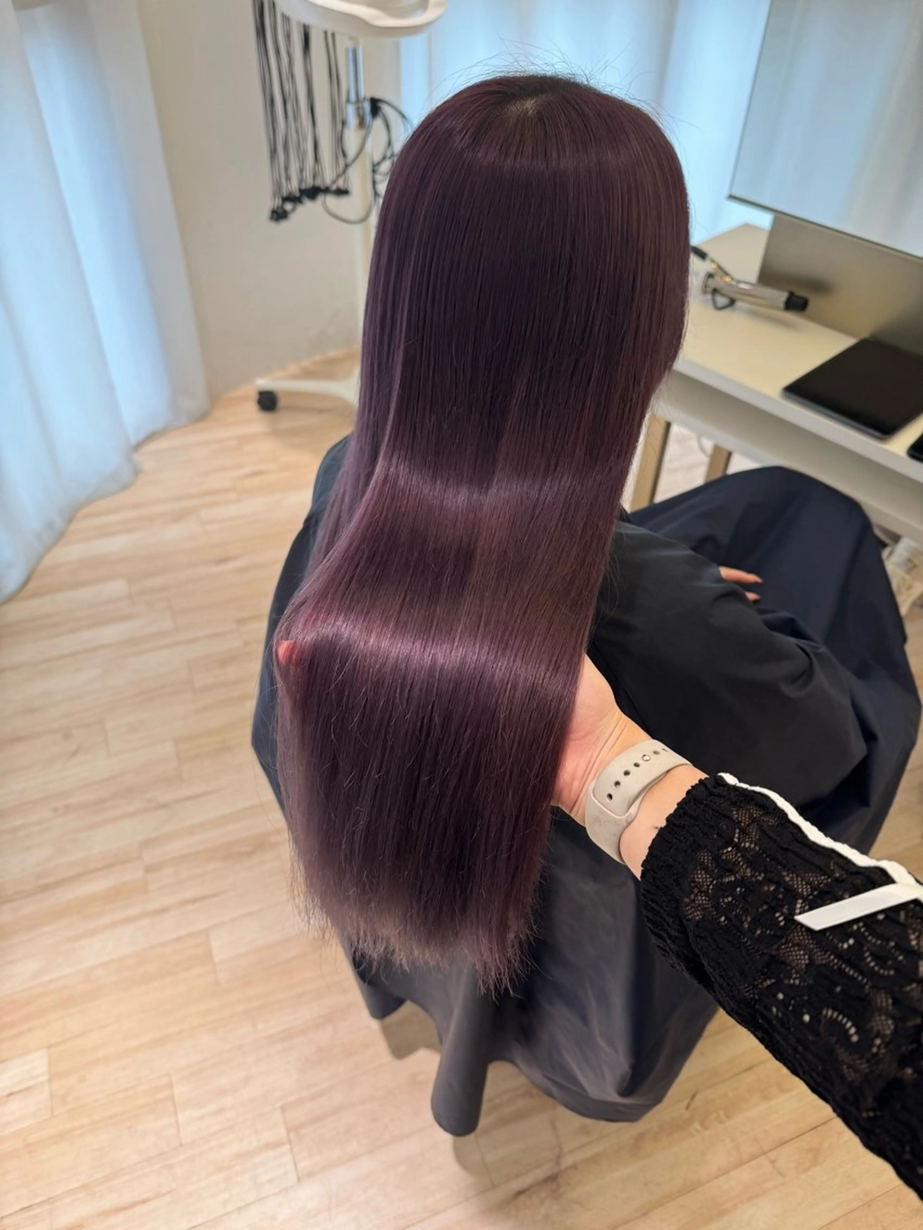 ロング カラー ParveMix 岡本えりかのヘアスタイル