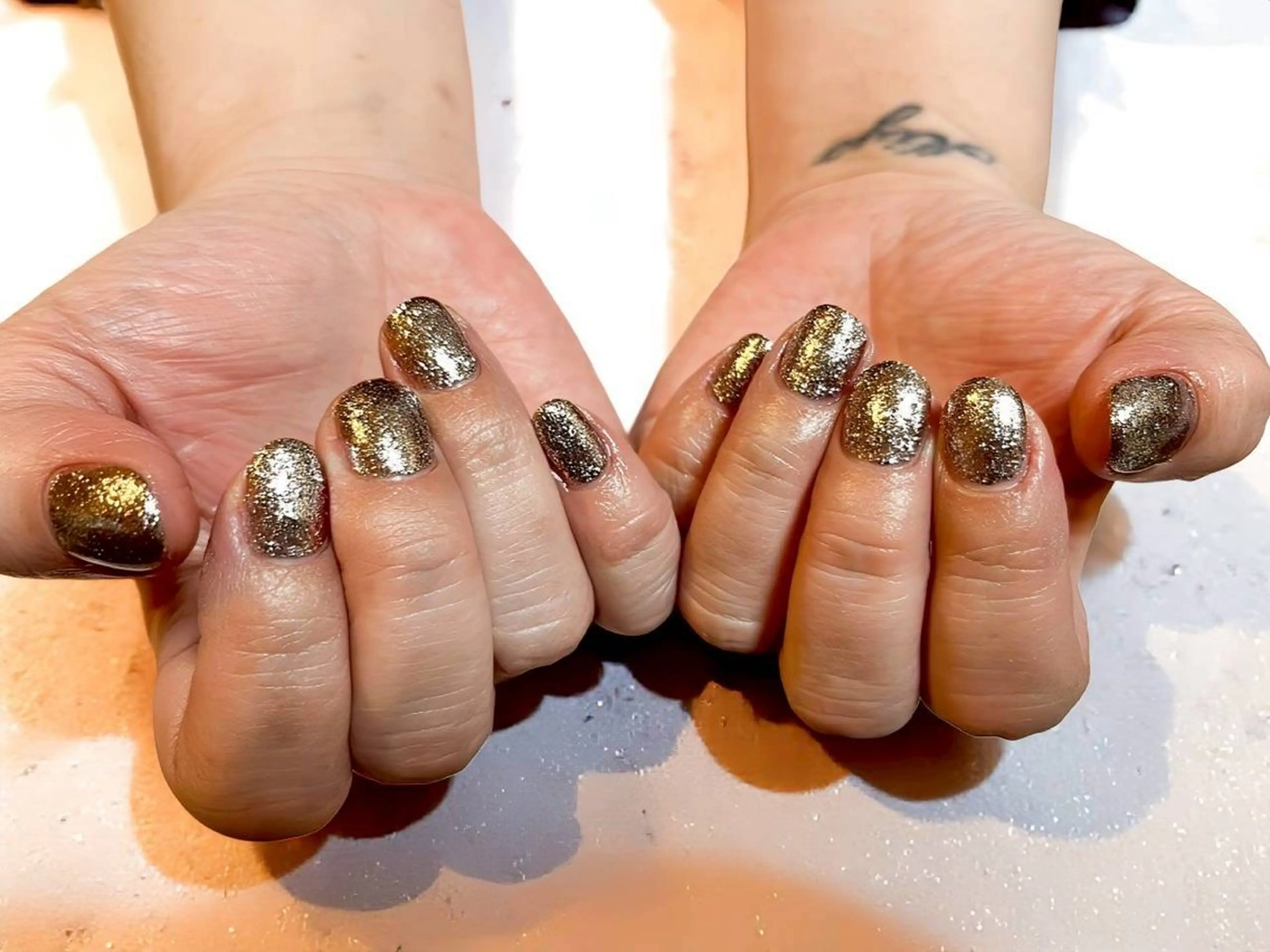 ネイル ラメ(グリッター) はらだ さやかのネイルデザイン