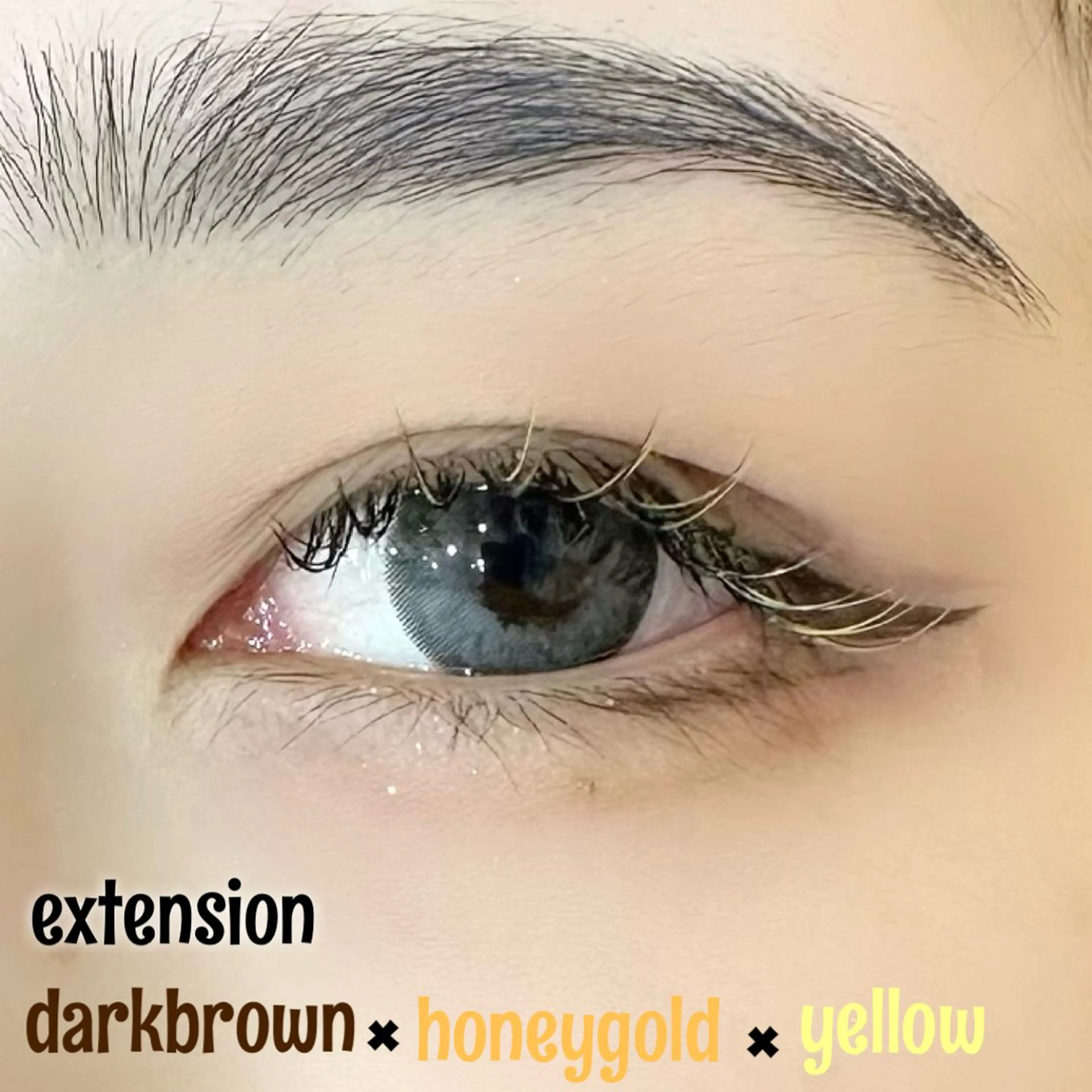 マツエク・マツパ カラーマツエク MYU🩵 Mirajuのマツエク・マツパデザイン