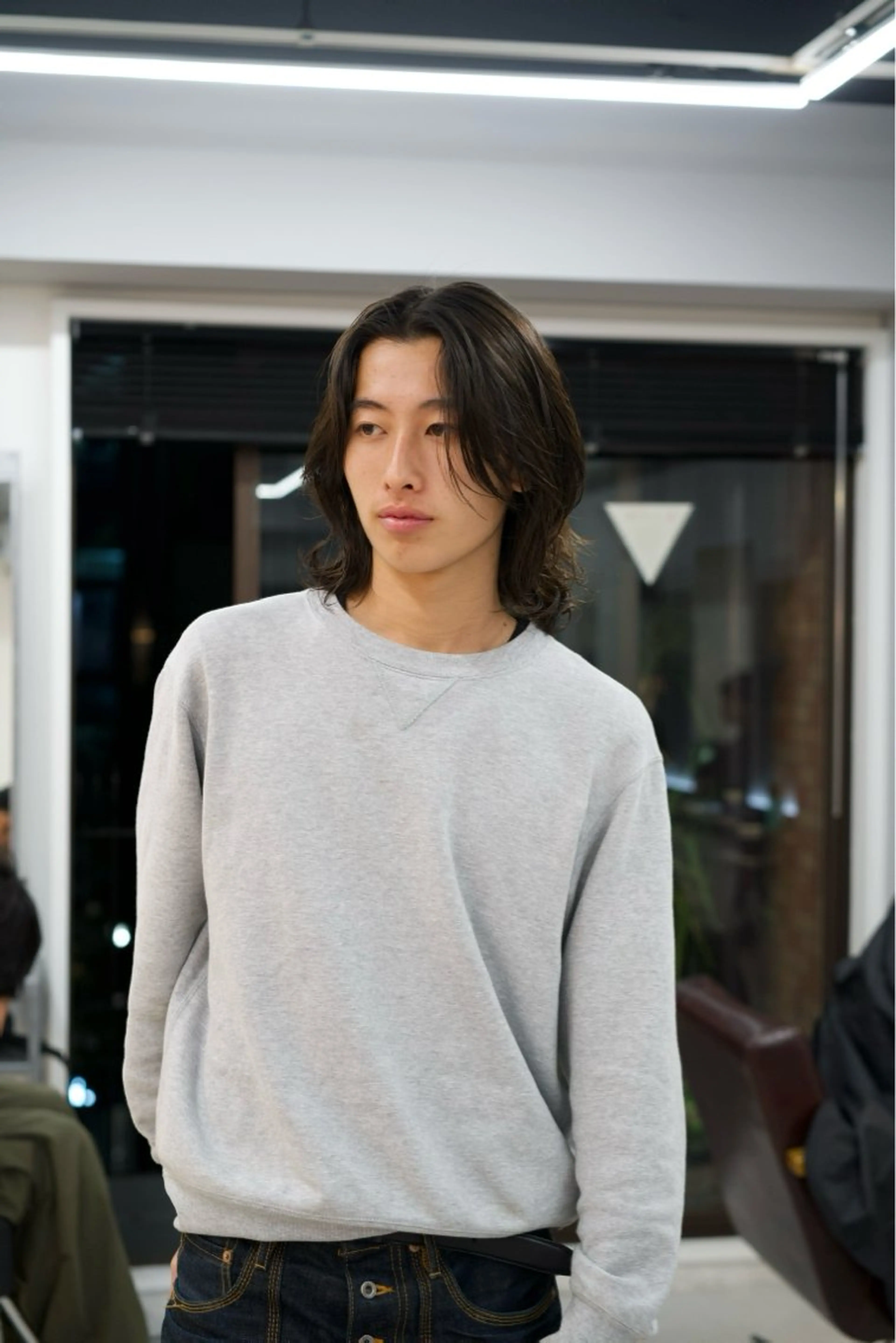 ミディアム パーマ メンズ カット パーマ 渋谷/メンズパーマ/ ミディアム/冨島佑太のヘアスタイル