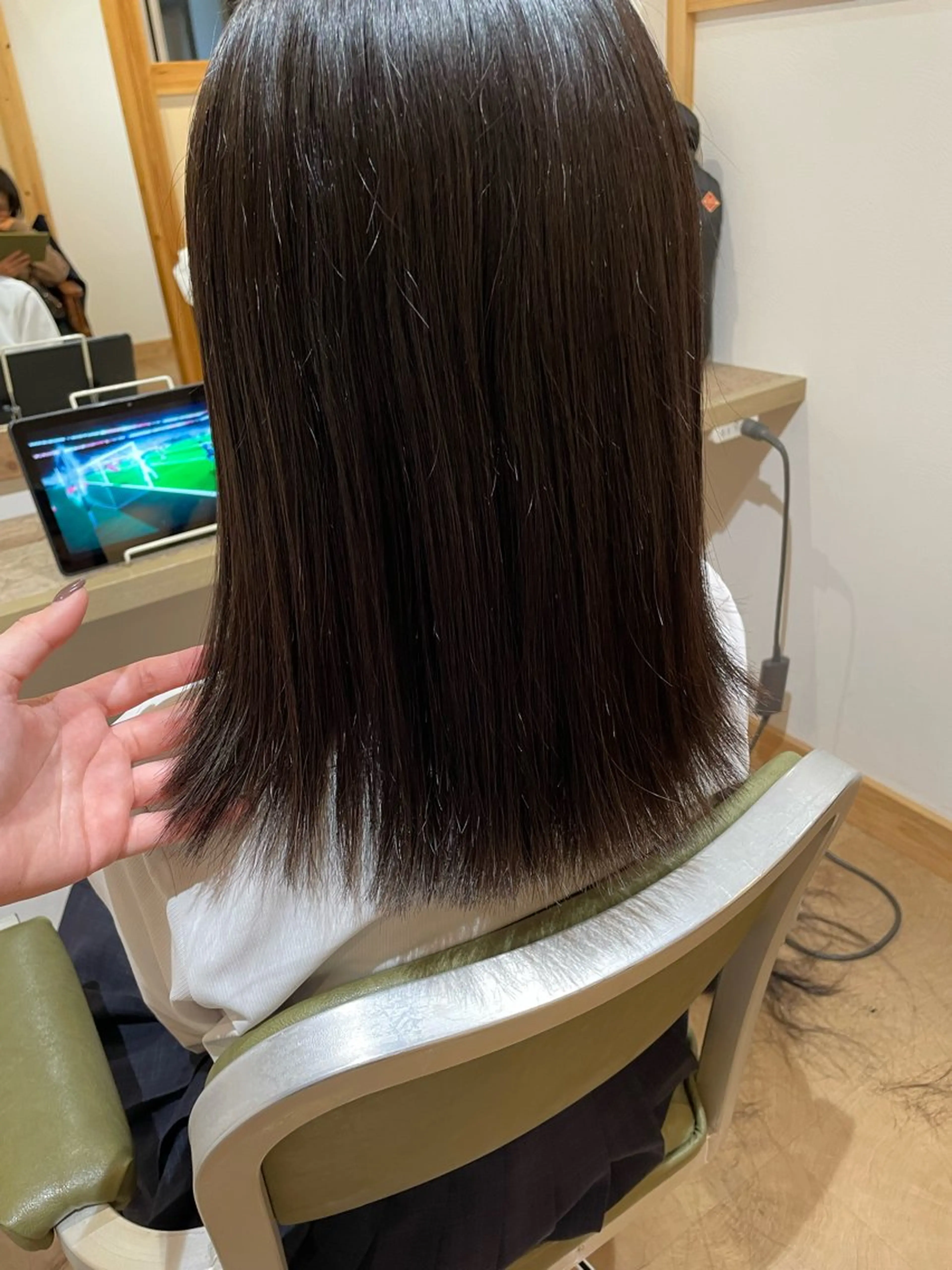 ロング カット パーマ 山口里莉 /ブリーチカラーのヘアスタイル