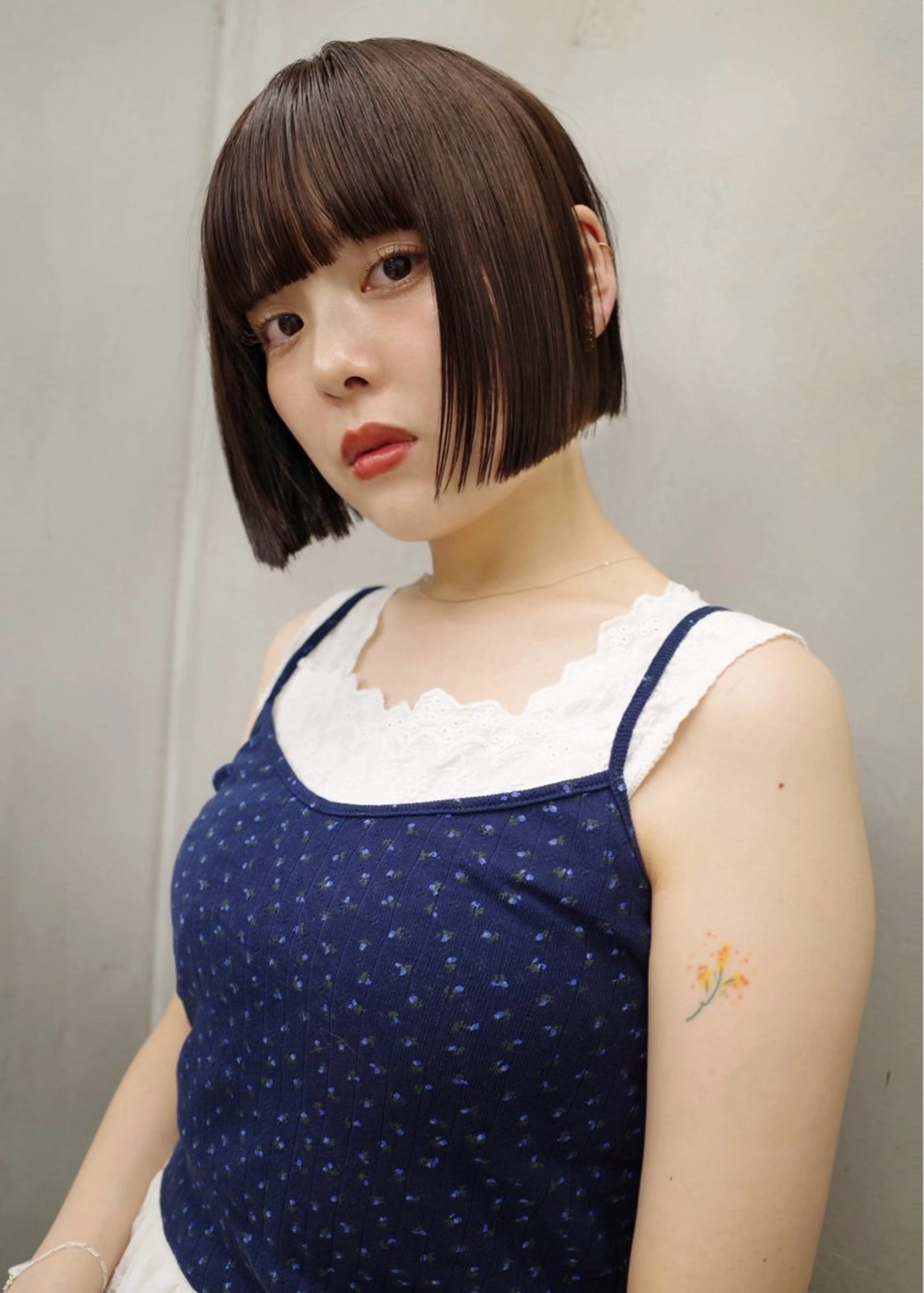 ミディアム ボブ 似合わせカット トリートメント ぱつっとボブ/ natsukiのヘアスタイル