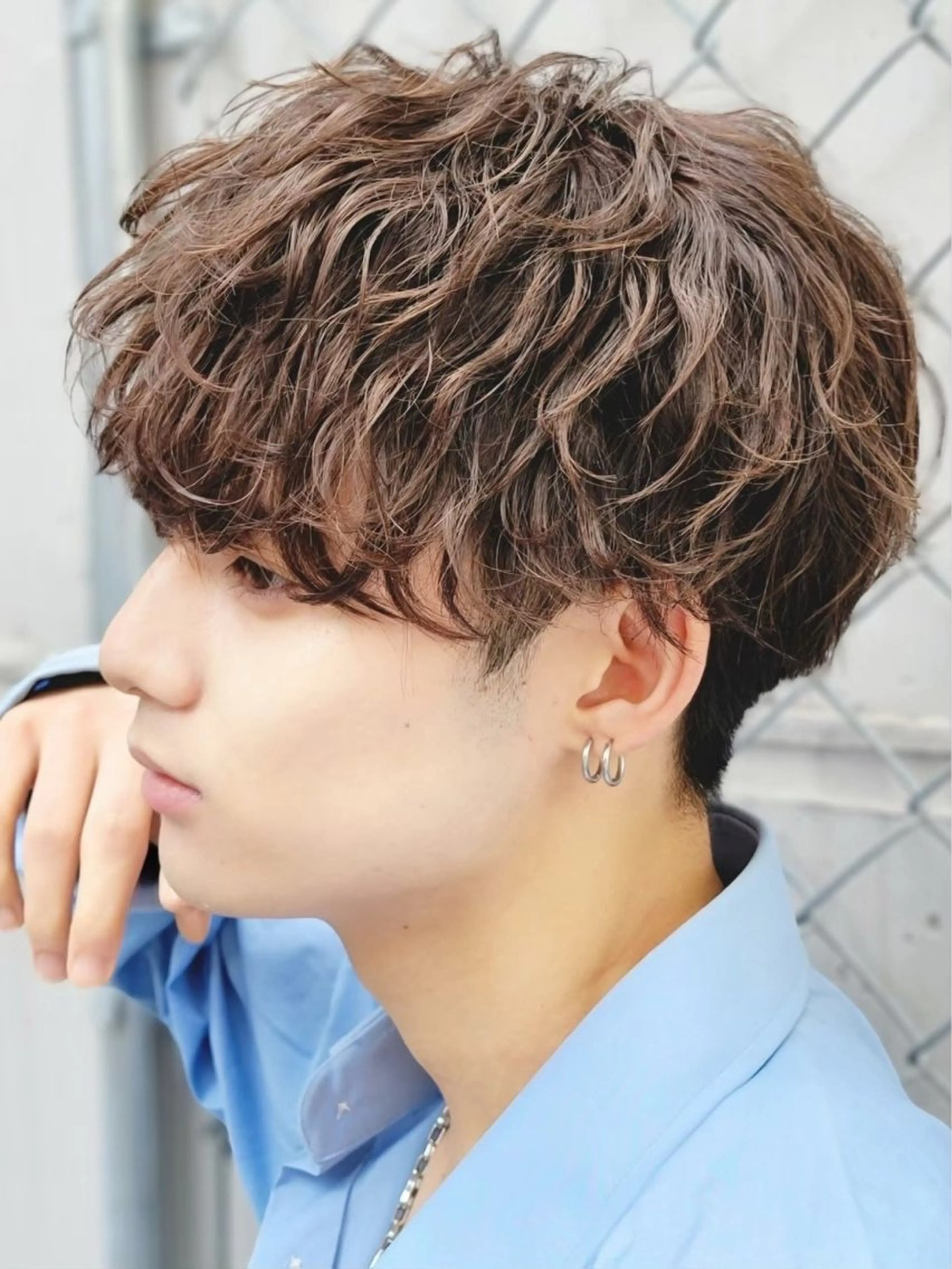 ショート カラー パーマ メンズ 垢抜けパーマ×カラー /fifth富樫倭のヘアスタイル