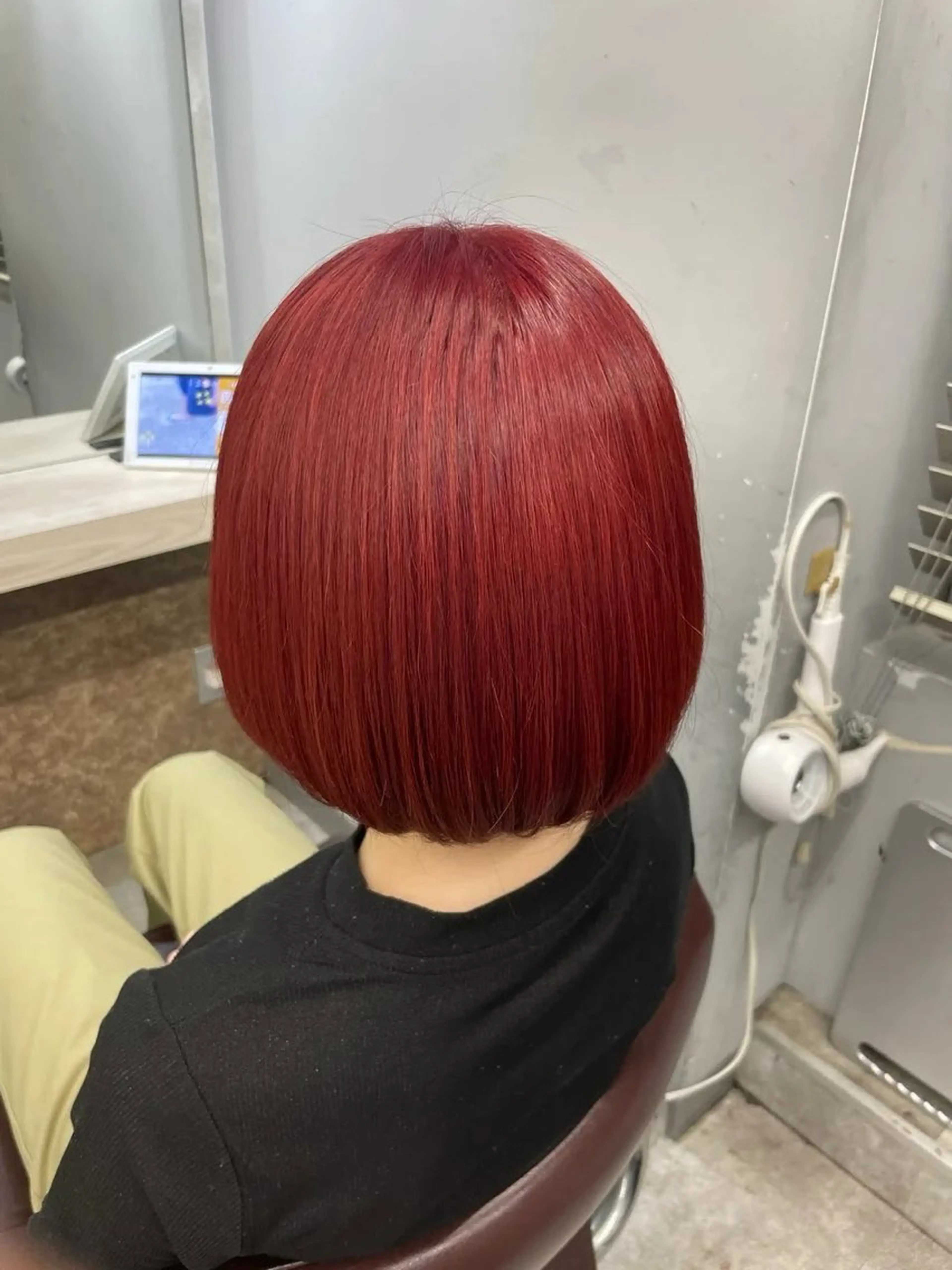 ショート カラー ヘアカラー トリートメント 🖤 tsubura🖤のヘアスタイル