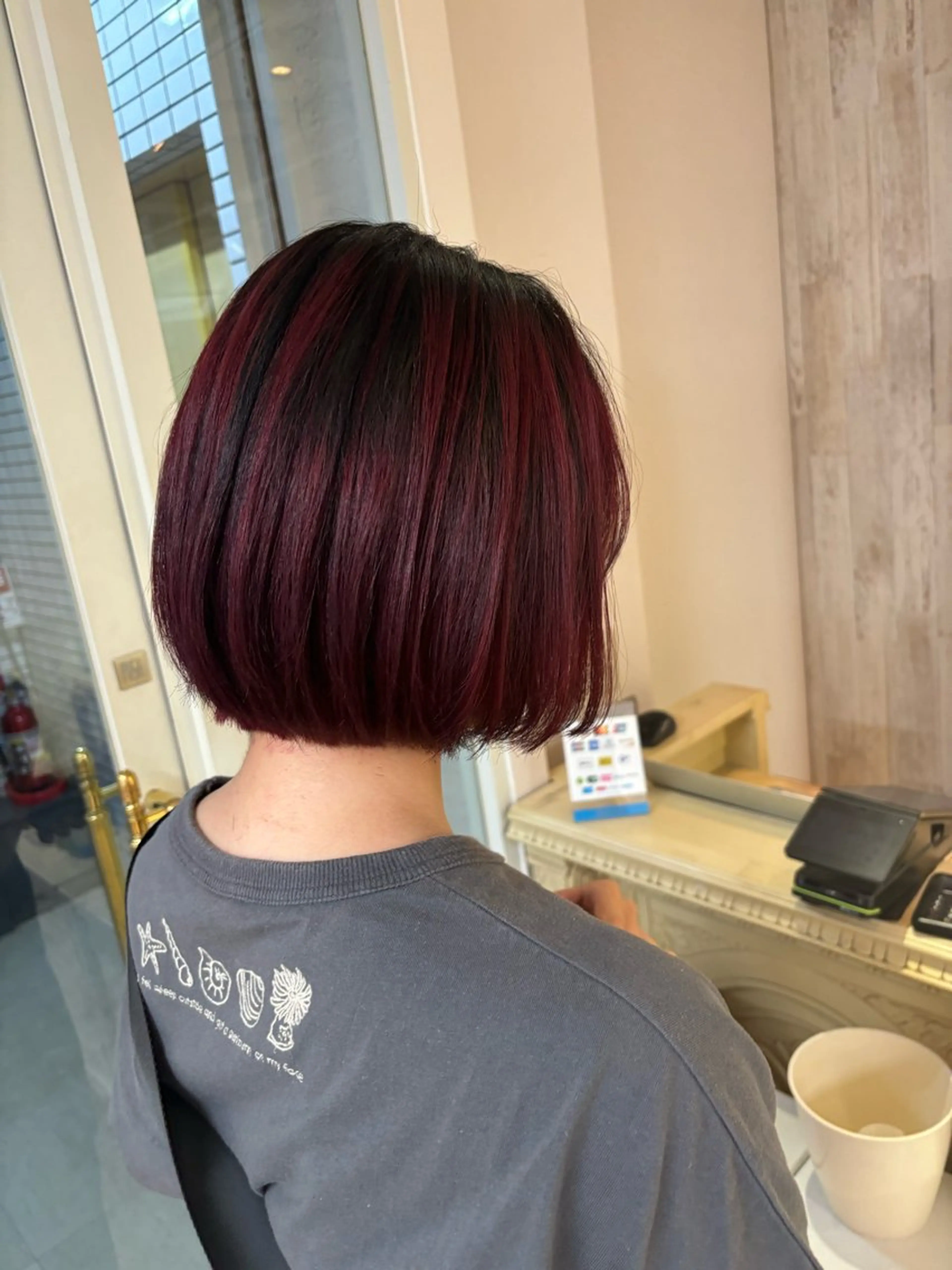 ショート ヘアカラー トリートメント ハイーンカラー/外国 人風カラー/ミノリのヘアスタイル