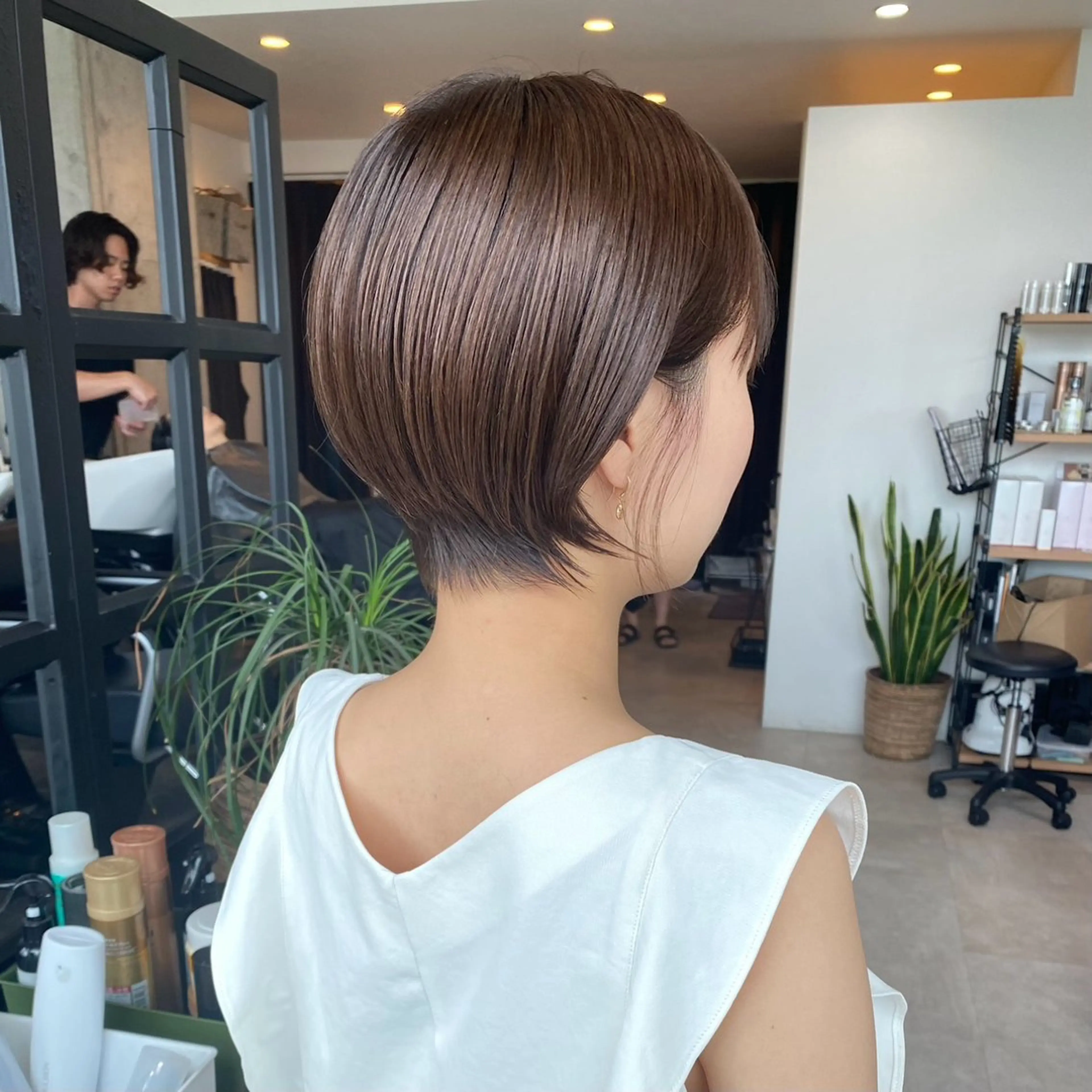 ショート カラー カット ヘアカラー トリートメント ミニモの評価100% /艶カラー/井上あいのヘアスタイル