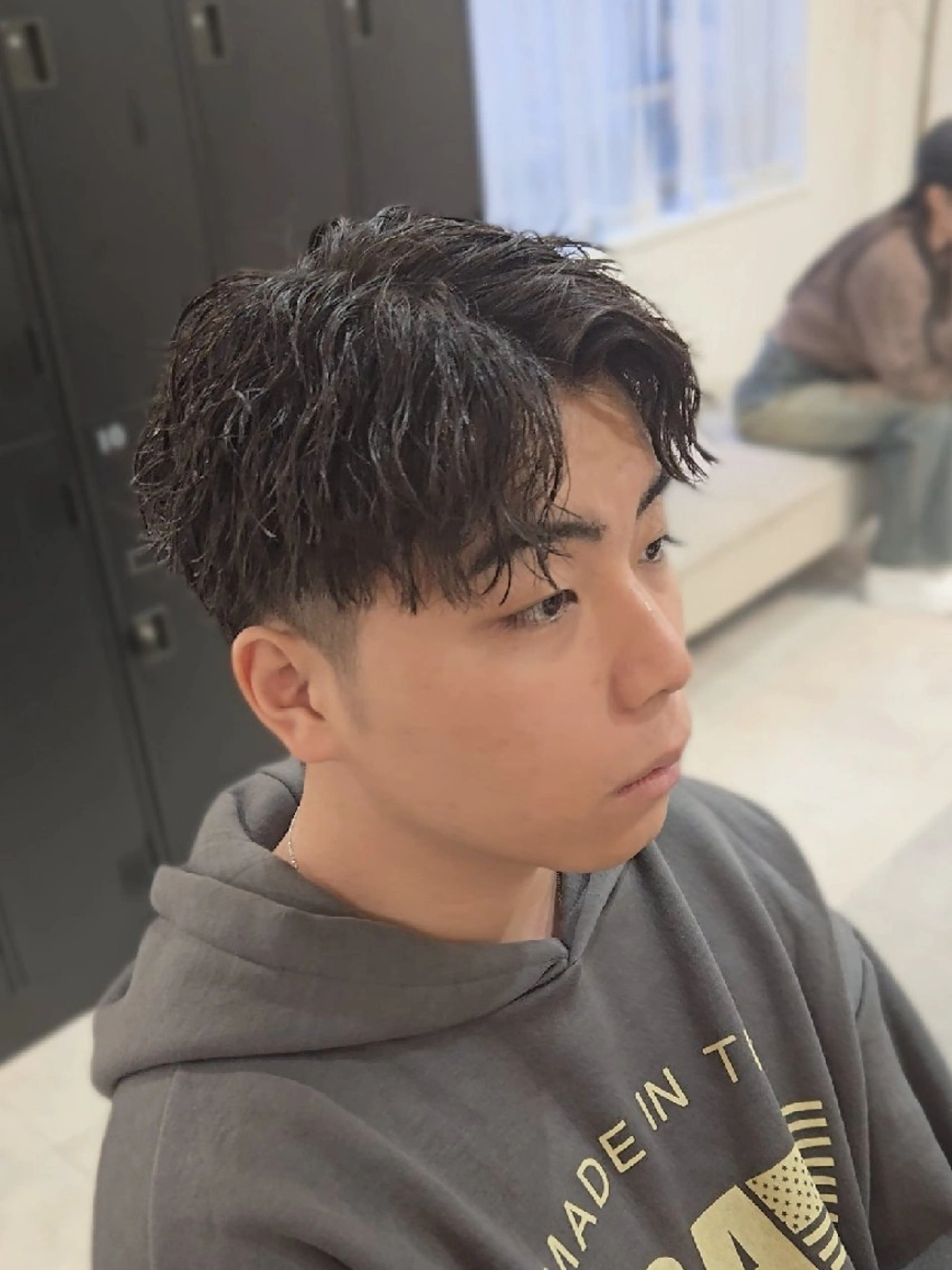 メンズ ショート メンズパーマ カット パーマ ヘアセット Lapis 名古屋駅前店所属・LEN名古屋/パーマ 海外ヘア/メンズ特化のヘアスタイル