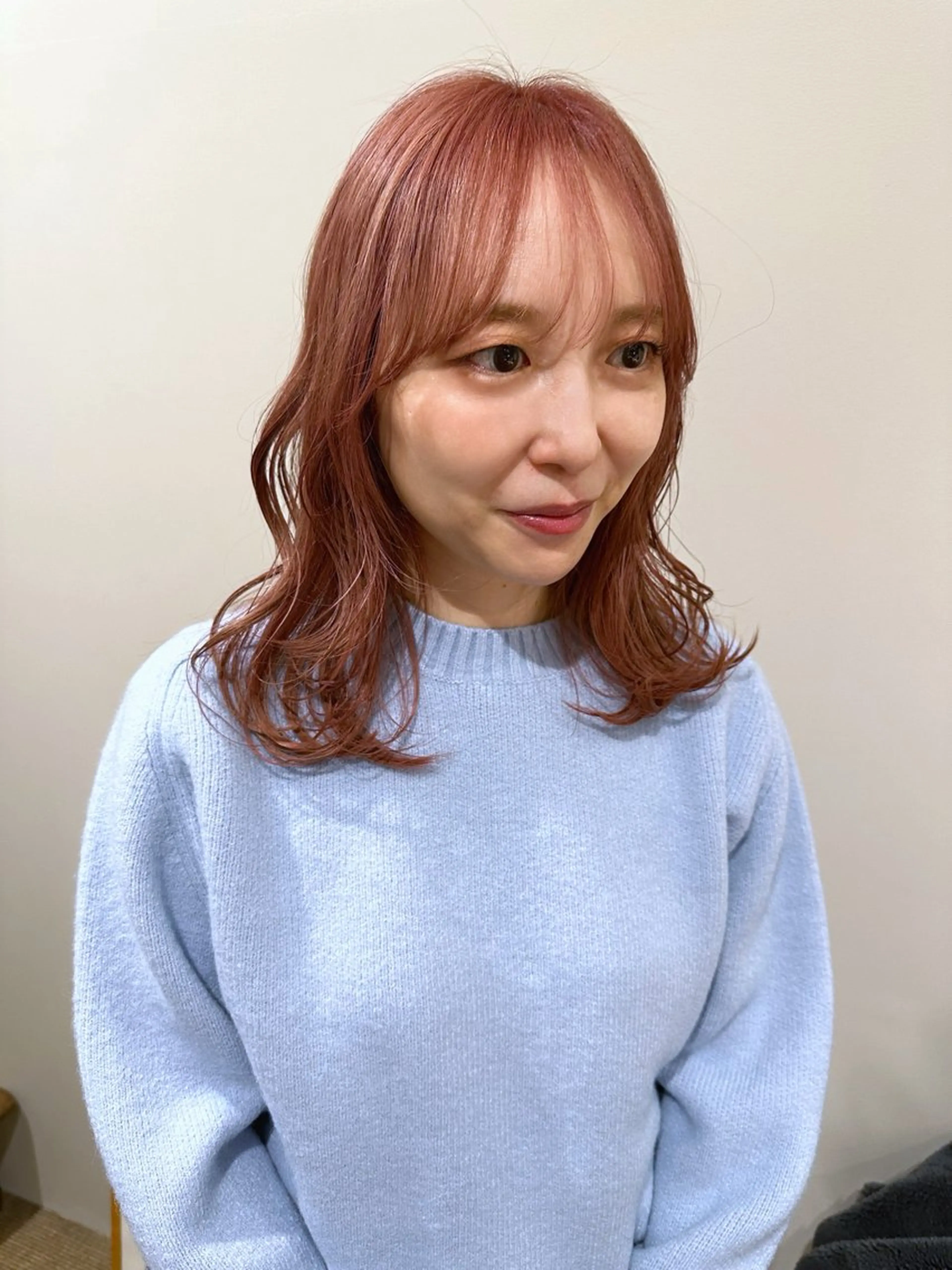 セミロング カラー ヘアカラー hibiki/セット /透明感カラーのヘアスタイル