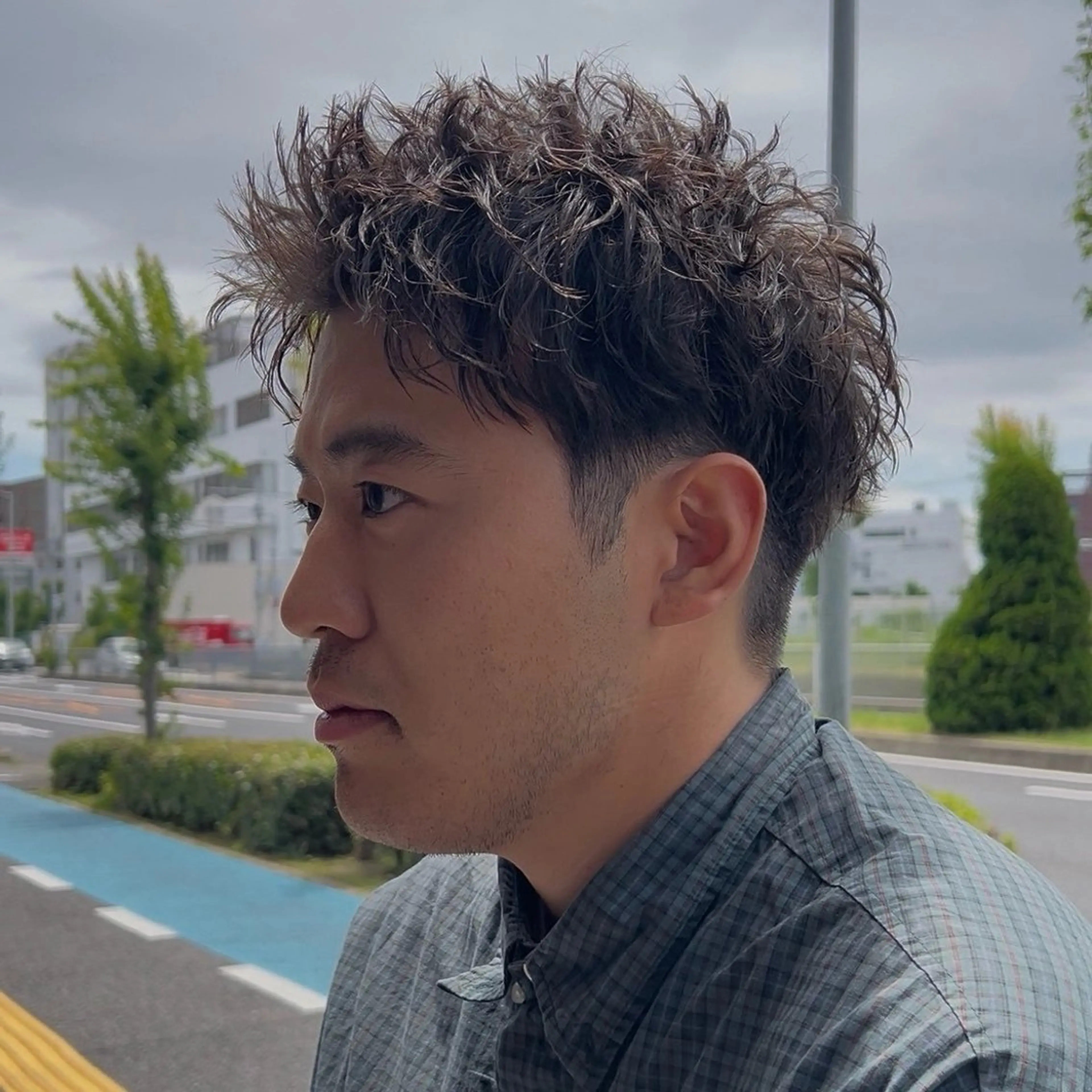 パーマ メンズ カット パーマ メンズサロンRomë 菜里のヘアスタイル