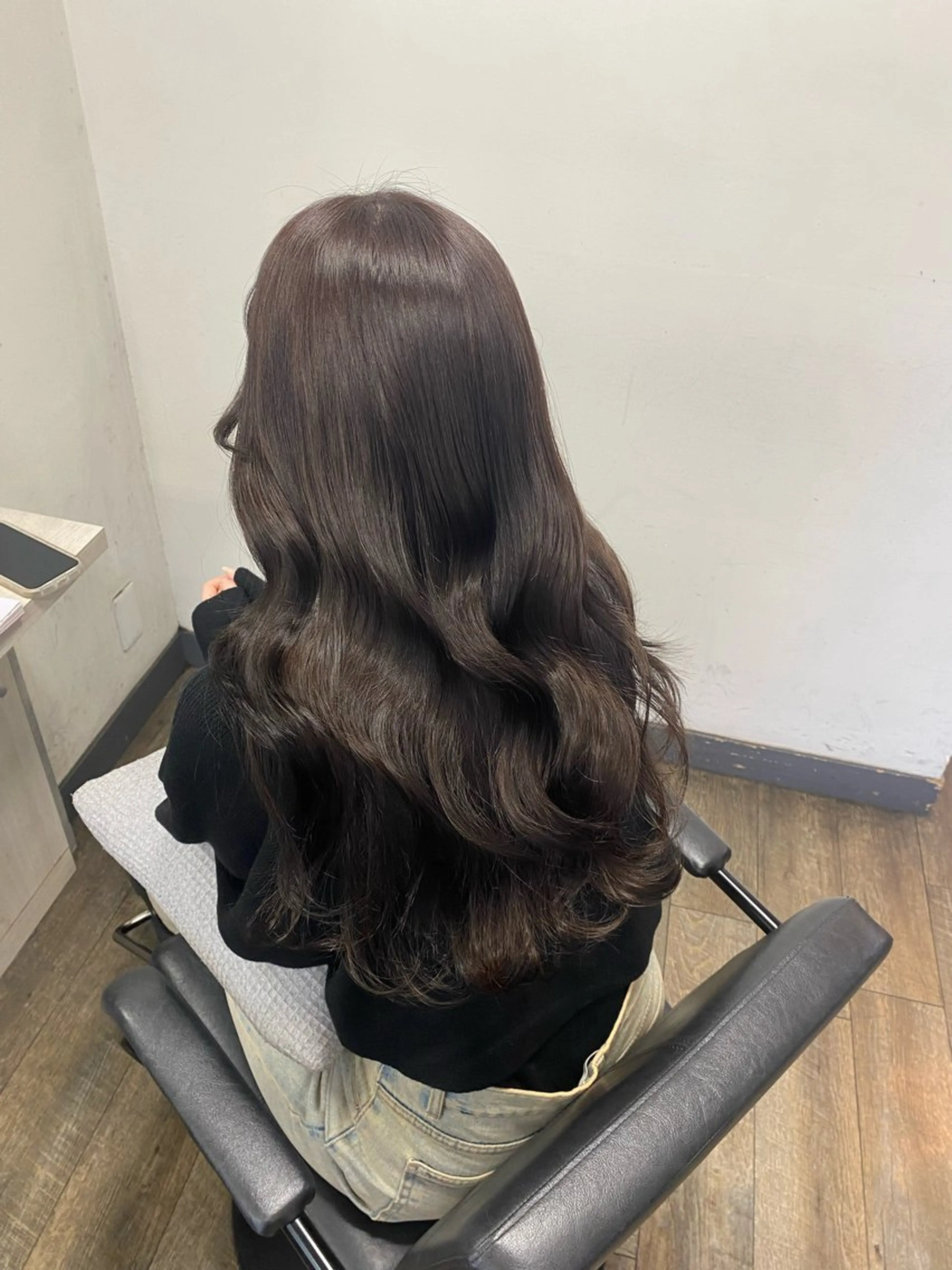 ロング カラー ブラウンカラー モカブラウン Rena/大阪美容室 /ワンホンヘアのヘアスタイル