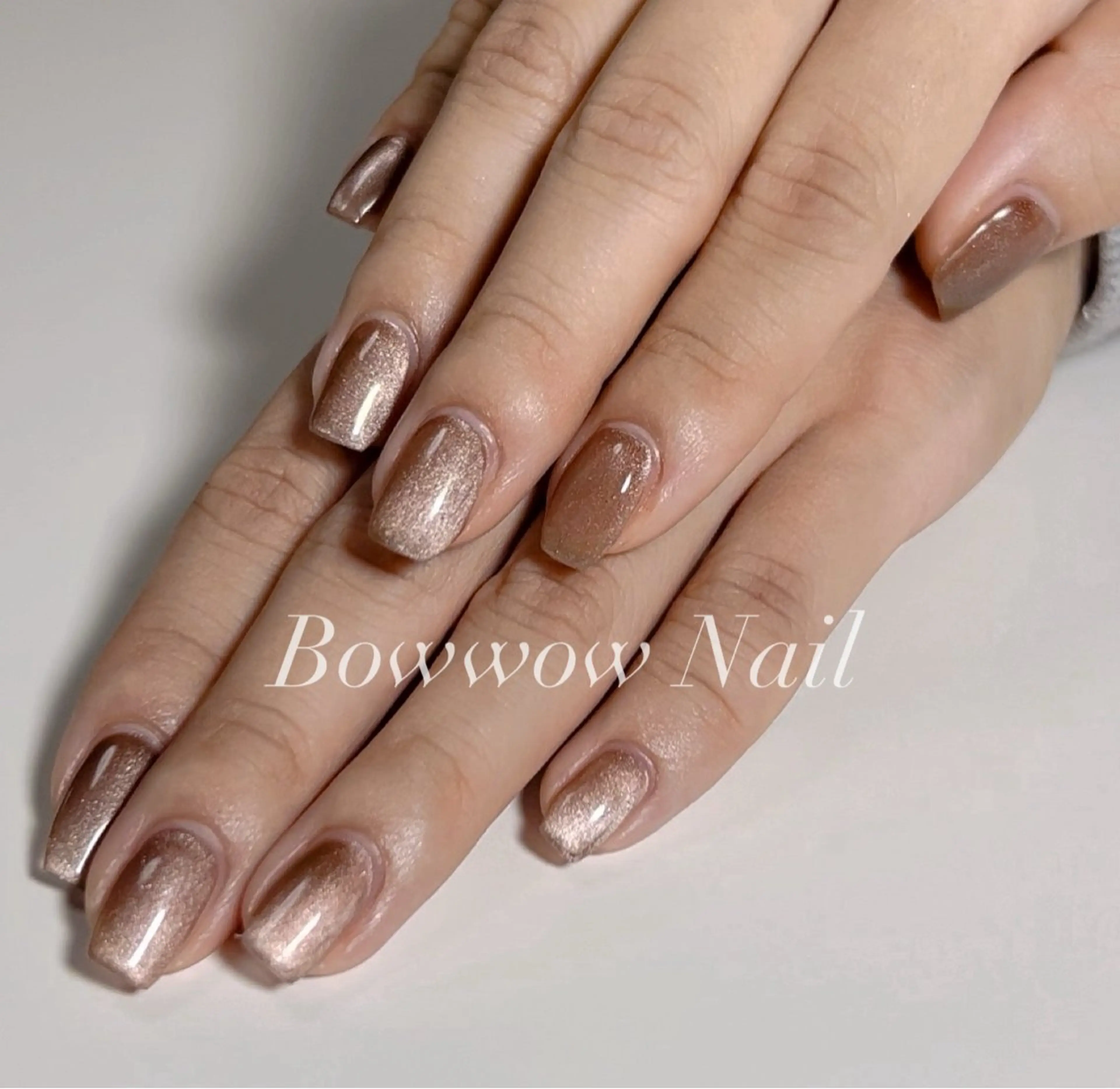 ネイル マグネットネイル ハンドネイル Bow wow Nail さや🧸のネイルデザイン