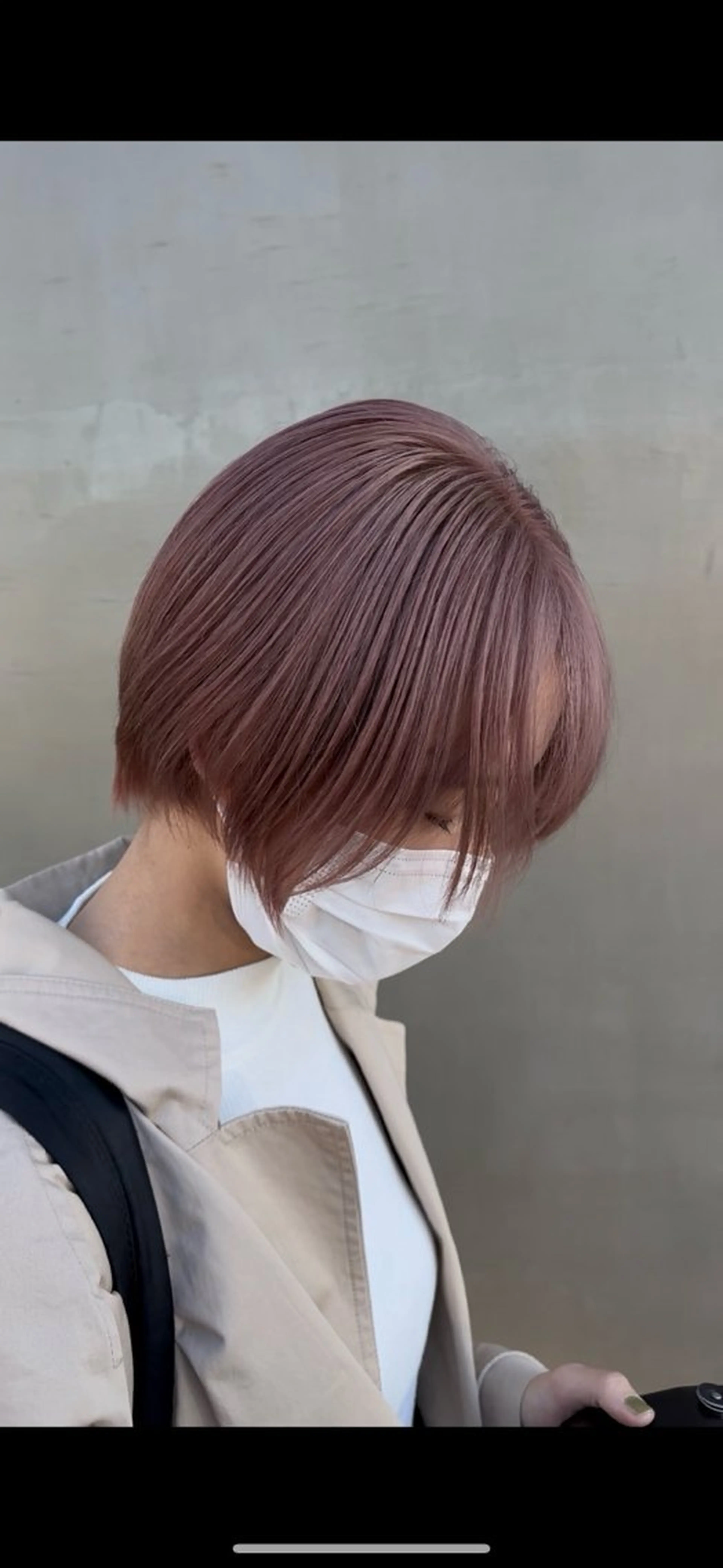 ショート カラー アッシュ ブリーチ ピンクカラー 各務原/カラー/ブリ ーチお任せください!のヘアスタイル